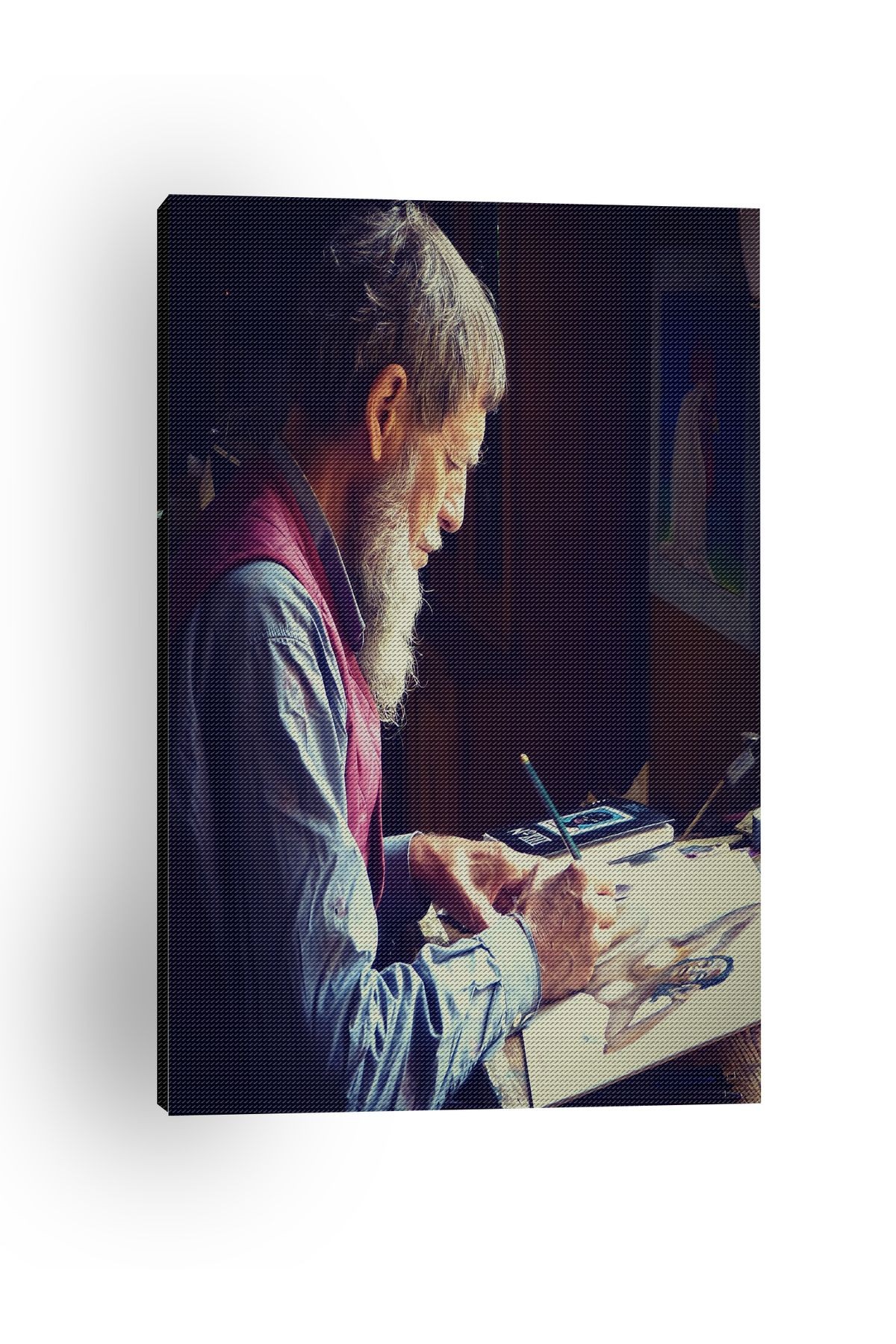 Kanvas Tablo Ressam Adam Desenli Modern Tablo