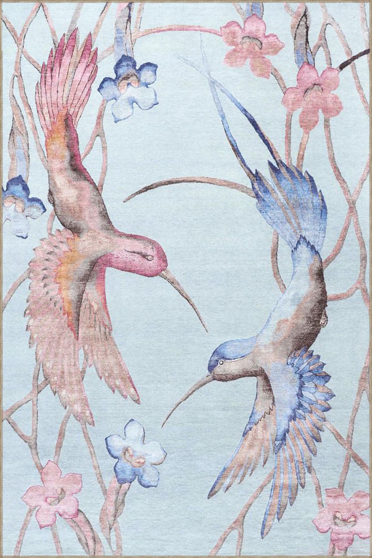 Kuş Desenli Dokuma Taban miravip668