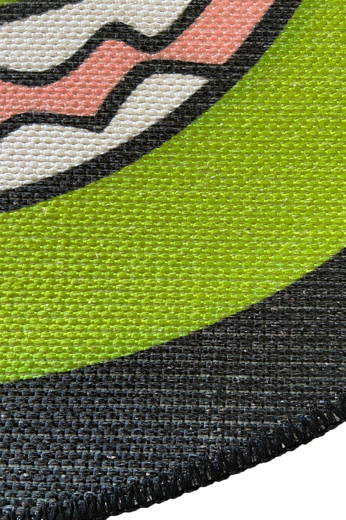 Mira 850 Sevimli Canavarlar Desenli Yeşil Yuvarlak Halı