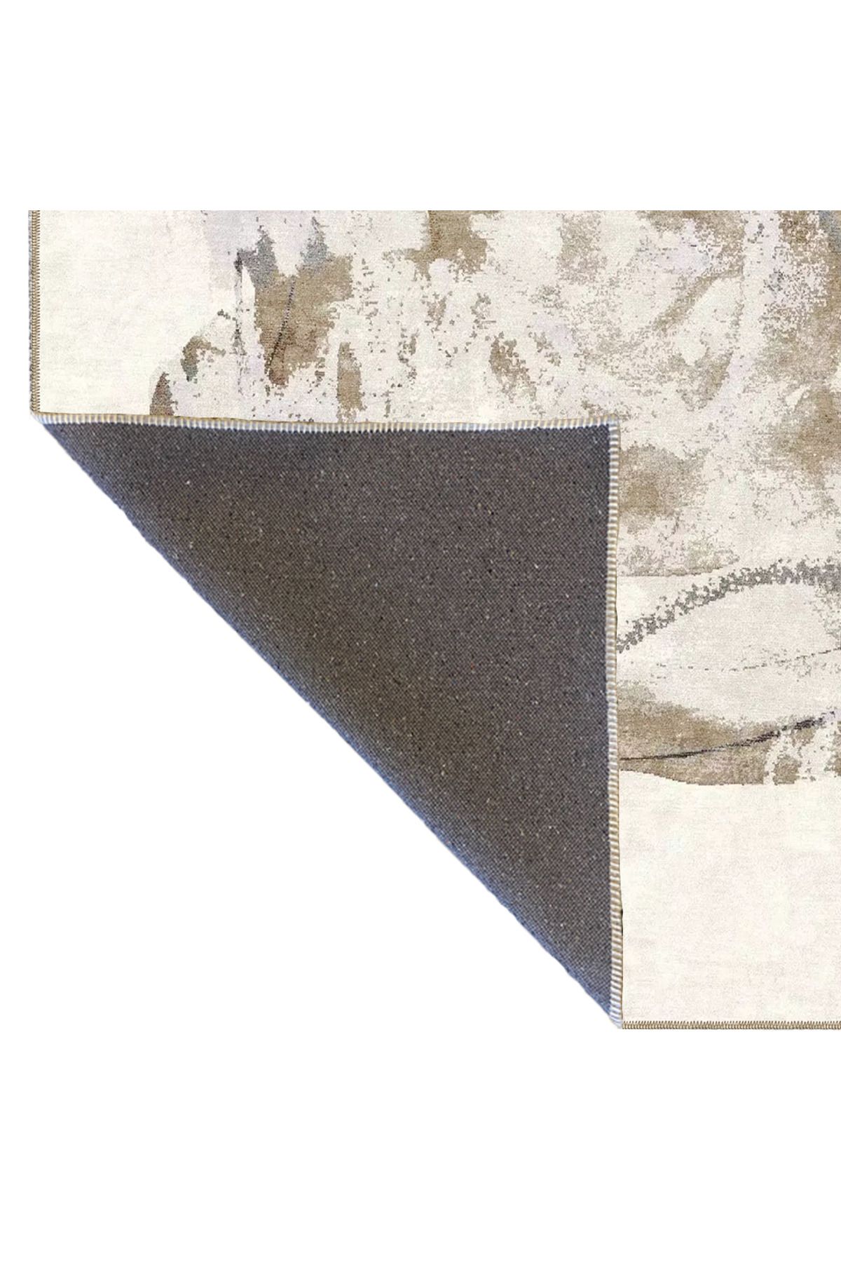 Etnik Krem Renkli Desenli Dekoratif Halı miravip906