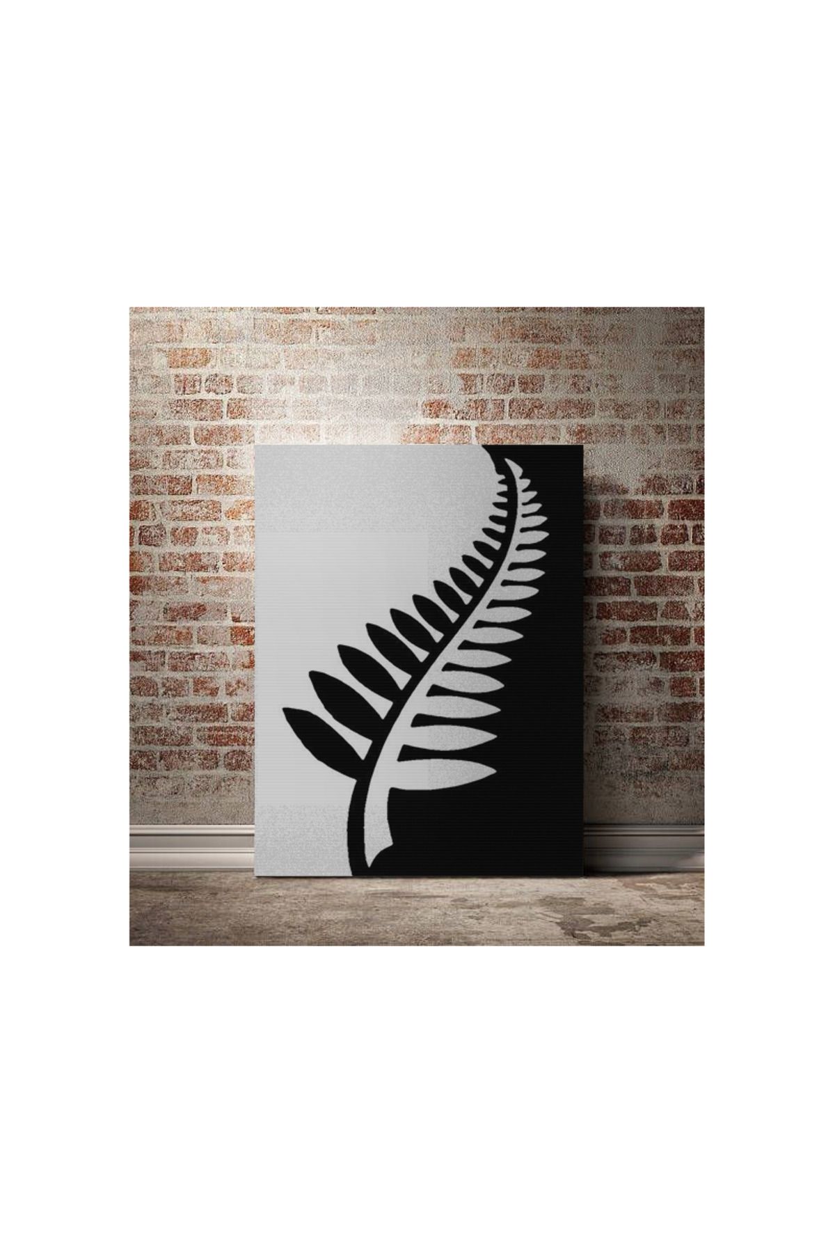 Kanvas Tablo Yaprak Temalı Desenli Temalı Tablo