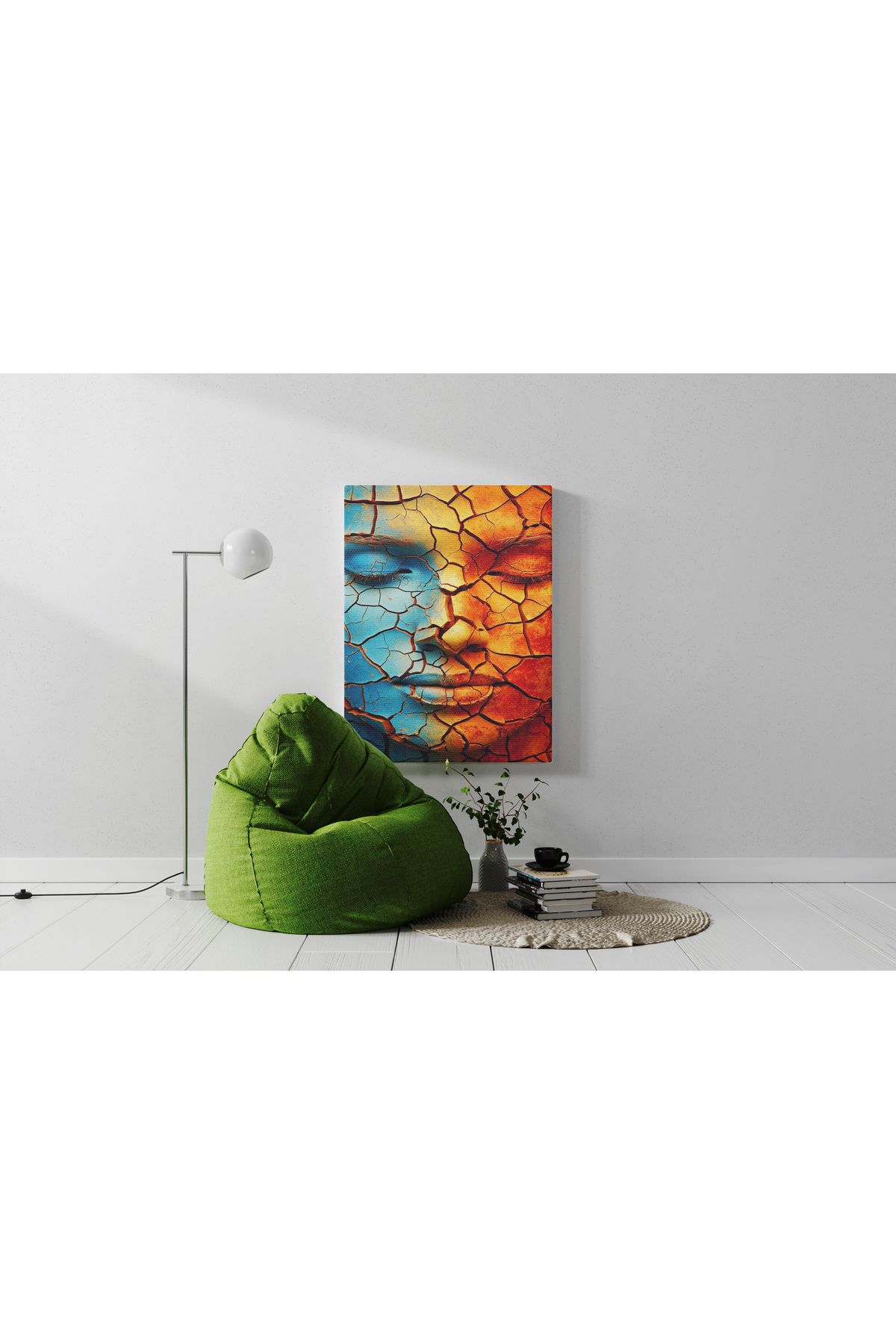 Kanvas Tablo Toprak Adam Temalı Tablo