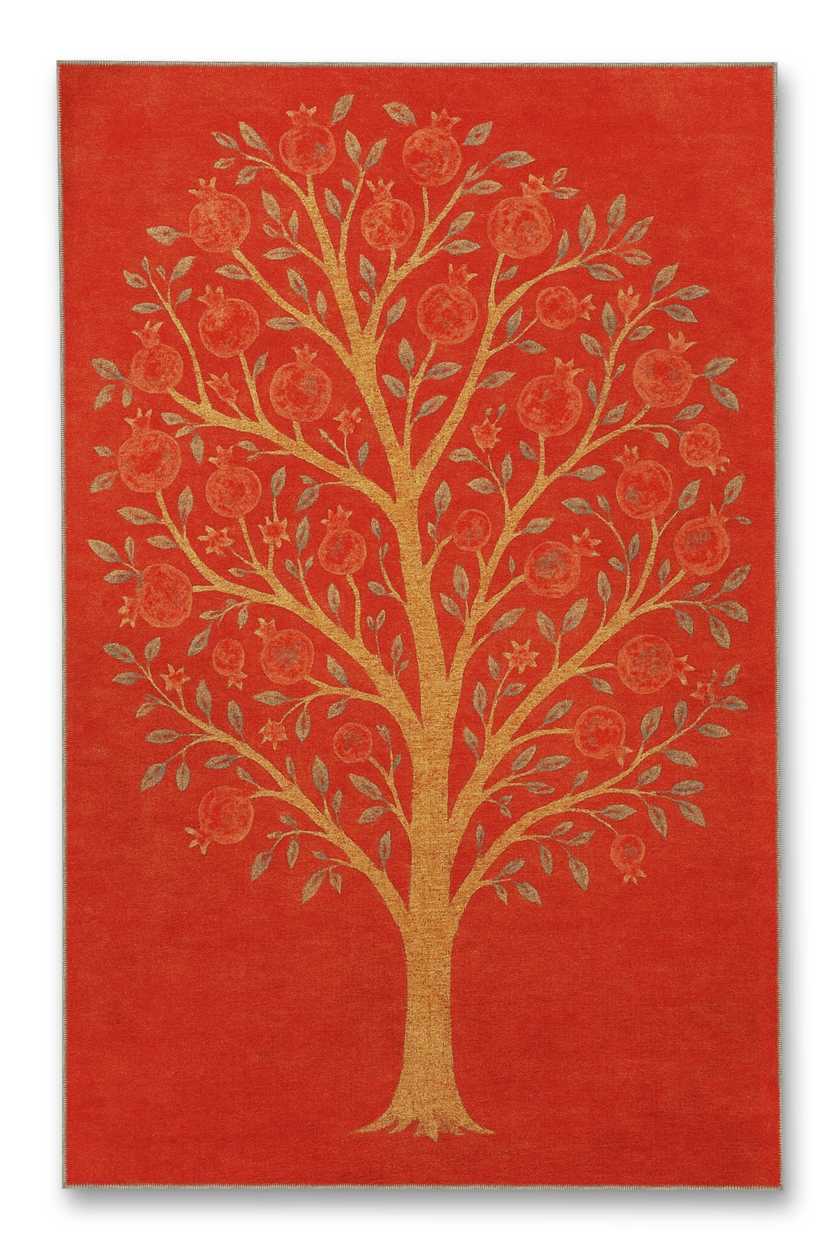 MOSSO Ağaç Temalı Desenli Modern Dekoratif Halı mosso434