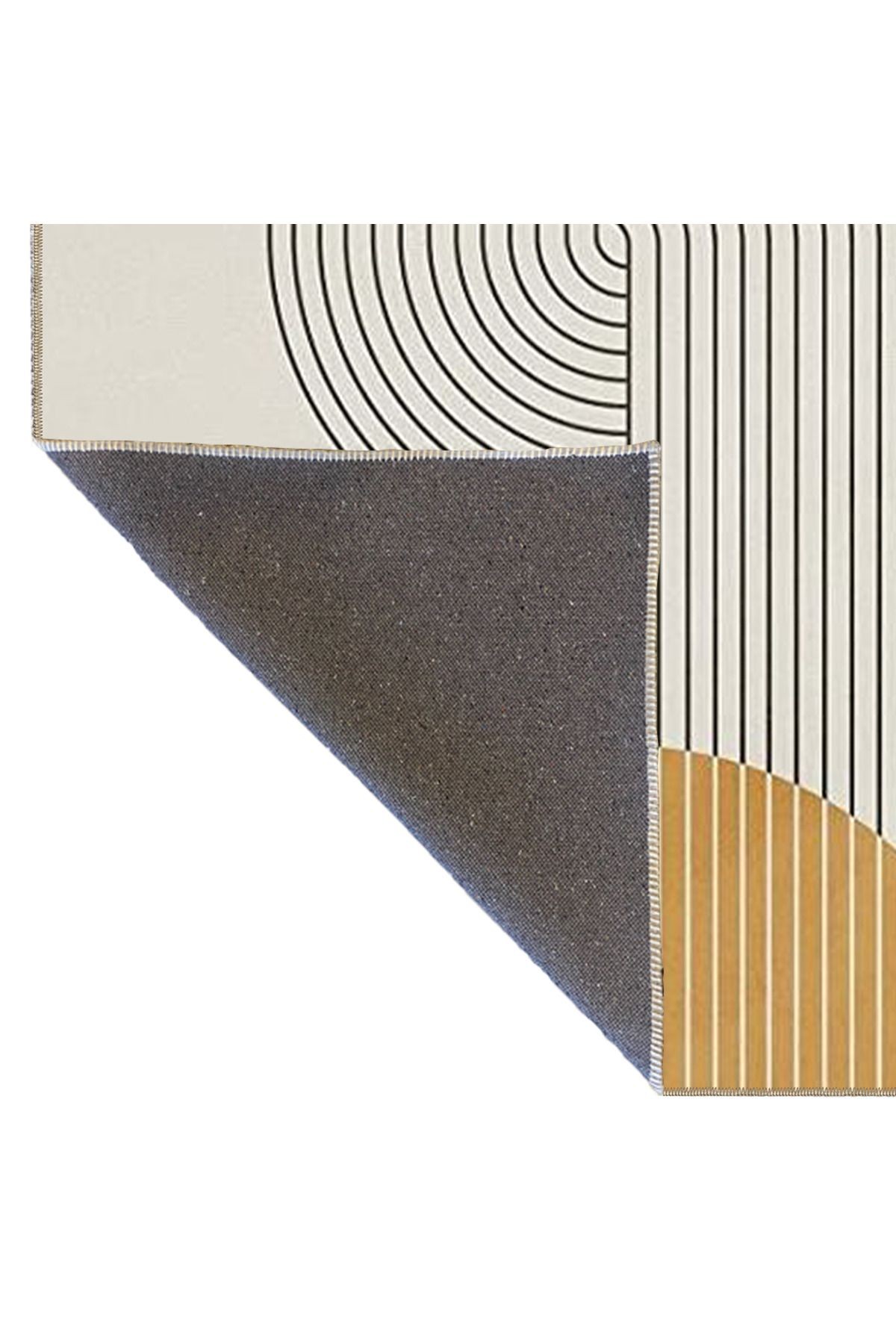 Hira Modern Desenli Dokuma Taban ve Yıkanabilir Halı miravip9424