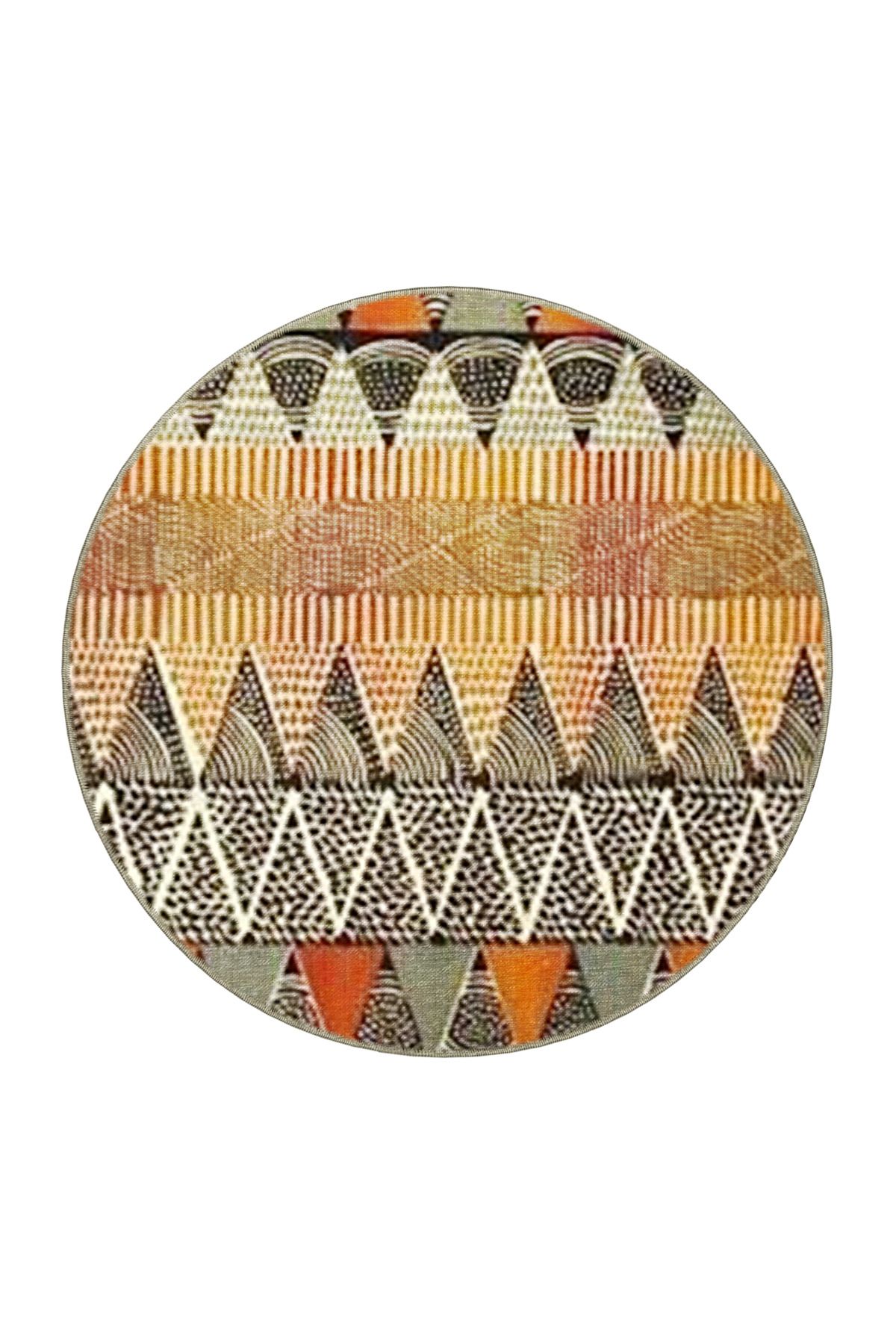 Bej Gri Temalı Karma Geometrik Desenli Kreatif Modern Dekoratif Halı 4695