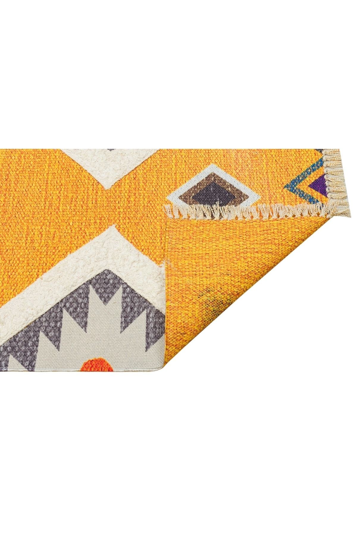 Rustik 4023 Yellow Iskandinav Ve Modern Kilim