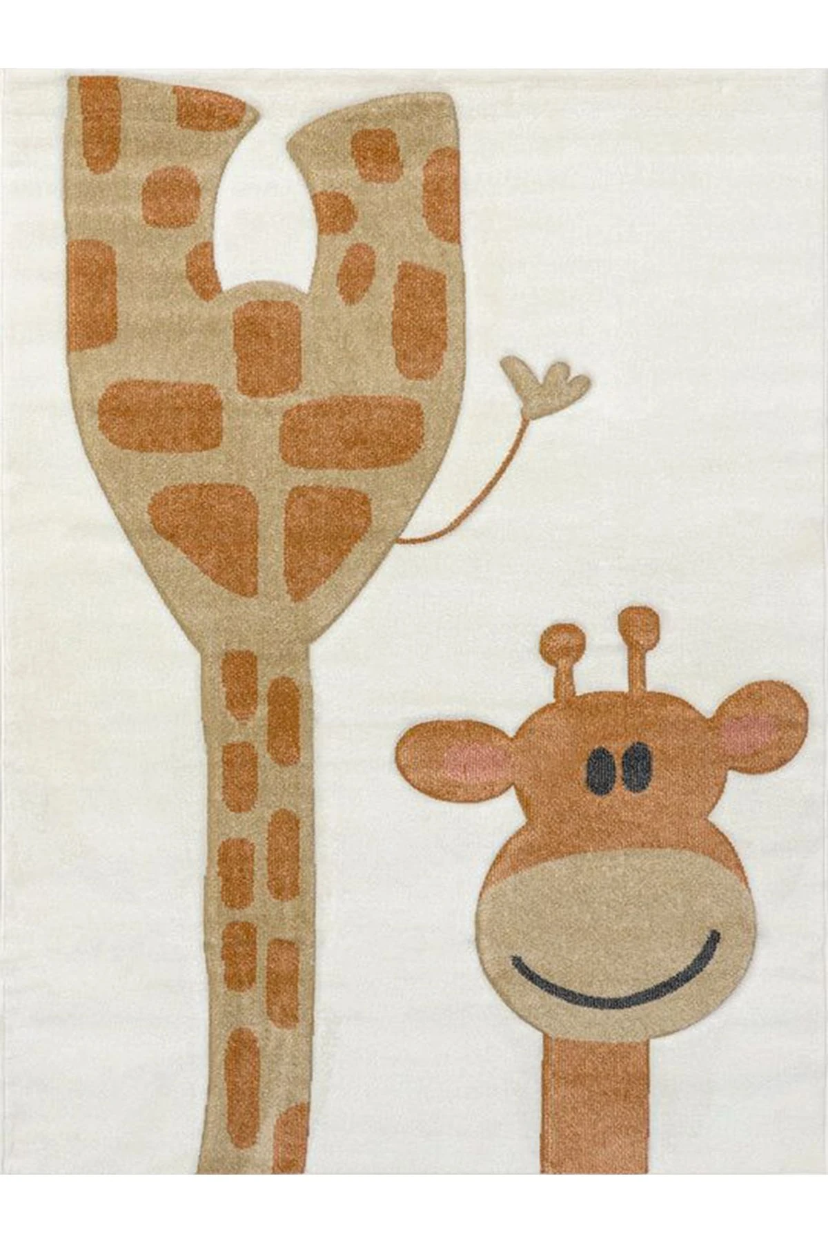 Asya Koleksiyonu Sevimli Zürafa Dokuma Taban Modern Dekoratif Halı asya17