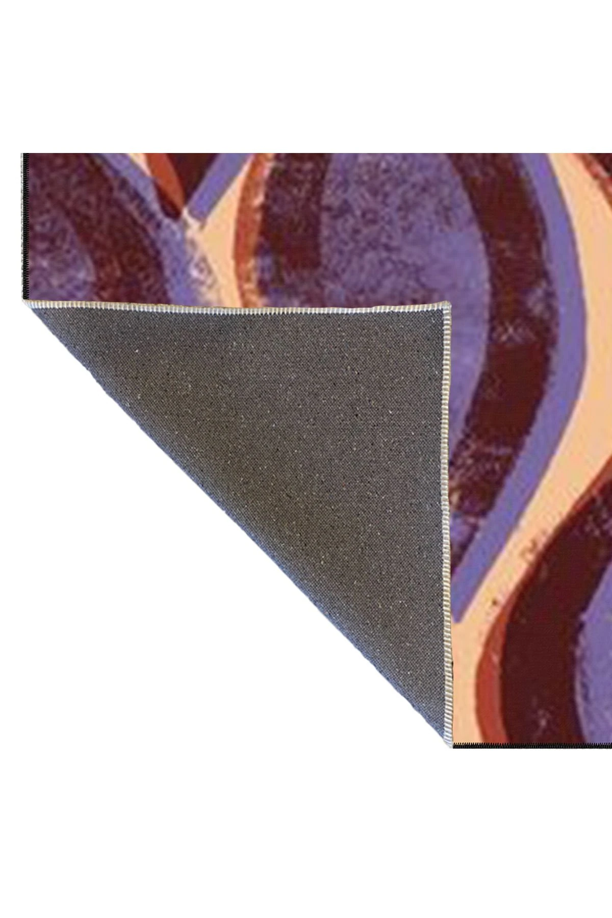 Mor Modern Desenli Dekoratif Yıkanabilir Halı miravip8466