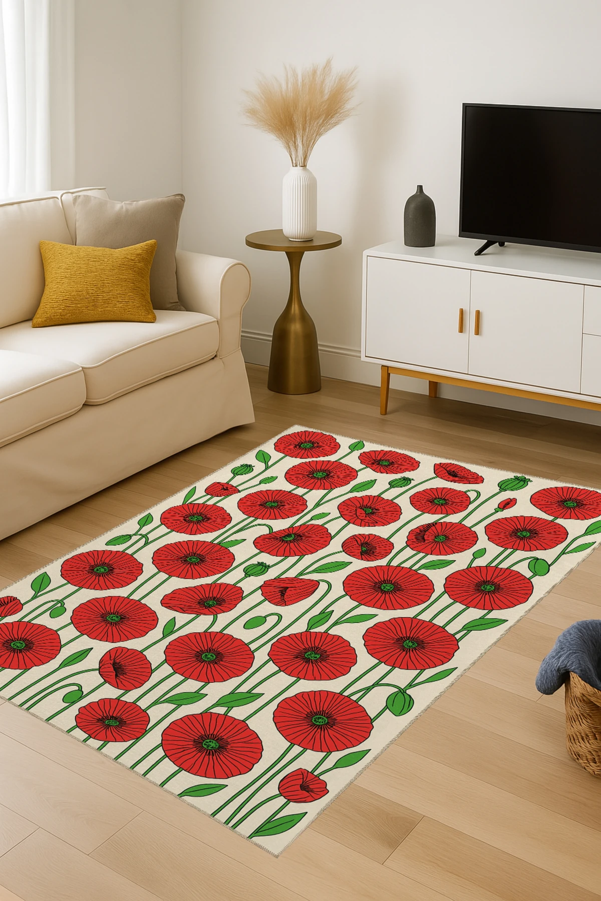 MOSSO Geleneksel Temalı Desen Modern Dekoratif Halı mosso484