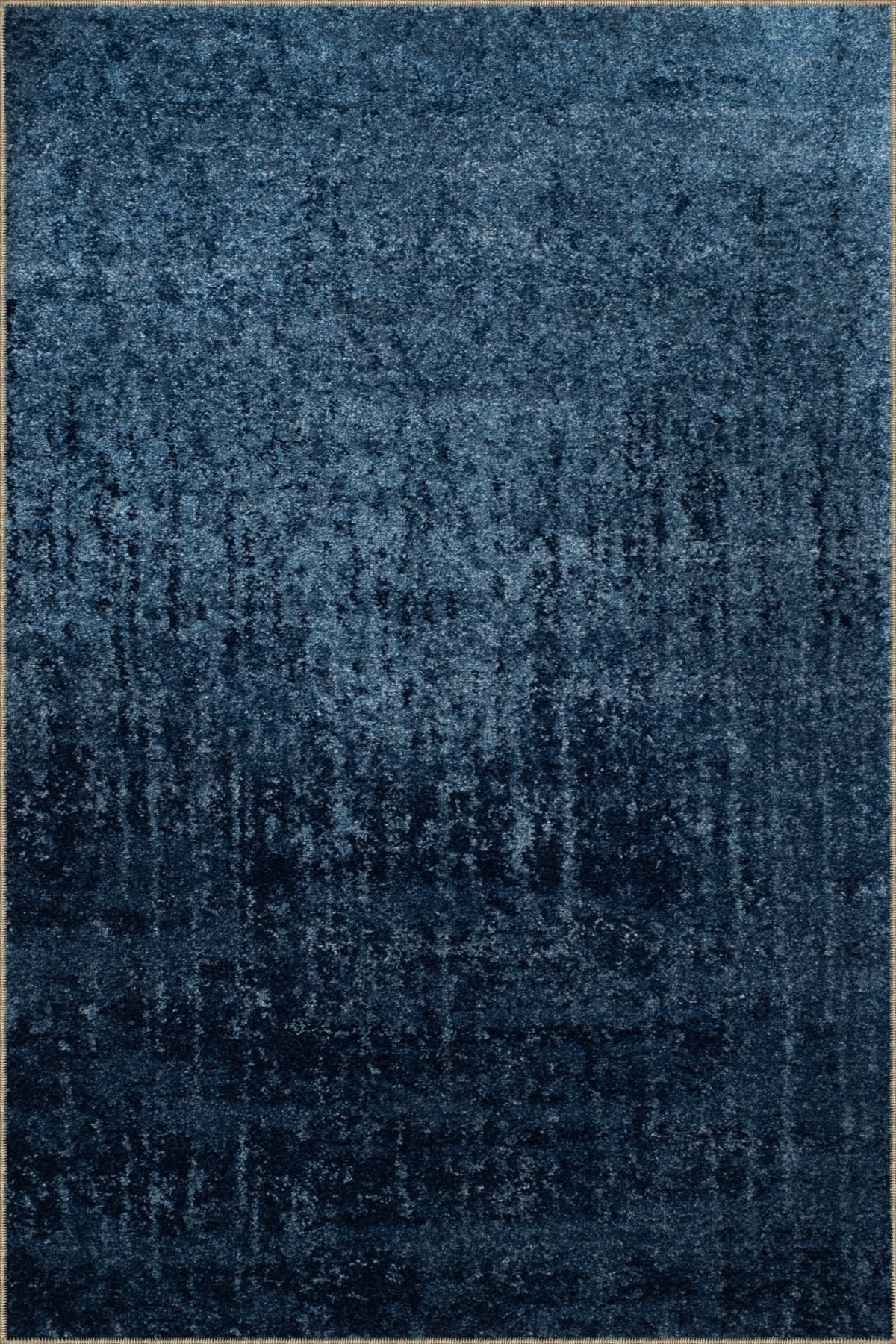 Lacivert Temalı Abstract Soyut Desenli Modern Dekoratif Halı 3046