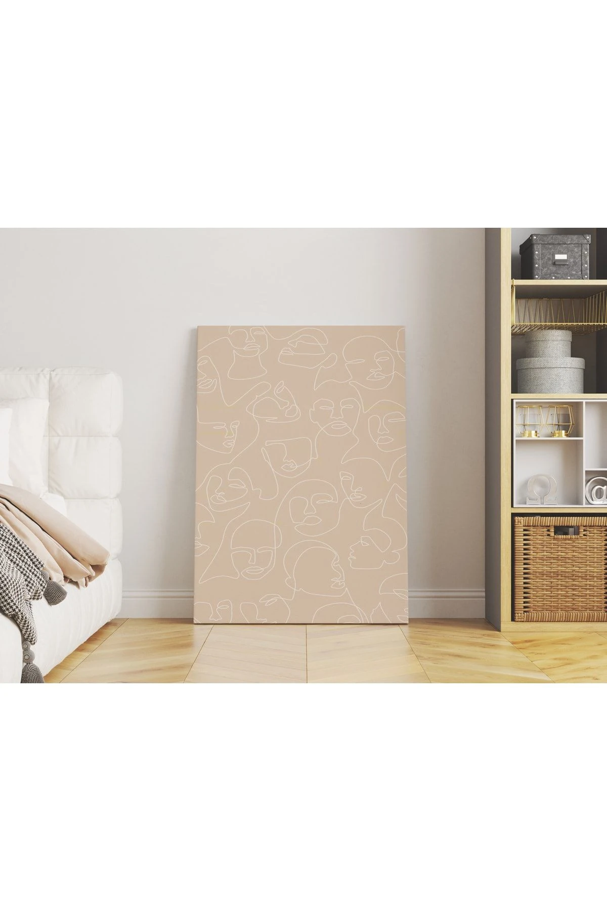 Kanvas Tablo Soft Yüz Silüetleri Temalı 97