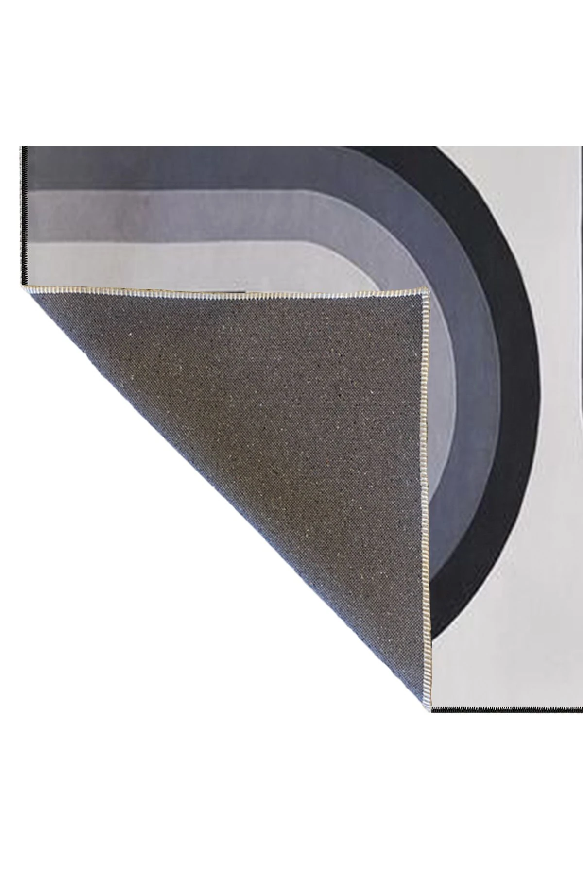 Lacivert Tonlarda Modern Temalı Desenli Dekoratif ve Yıkanabilir Halı miravip9322