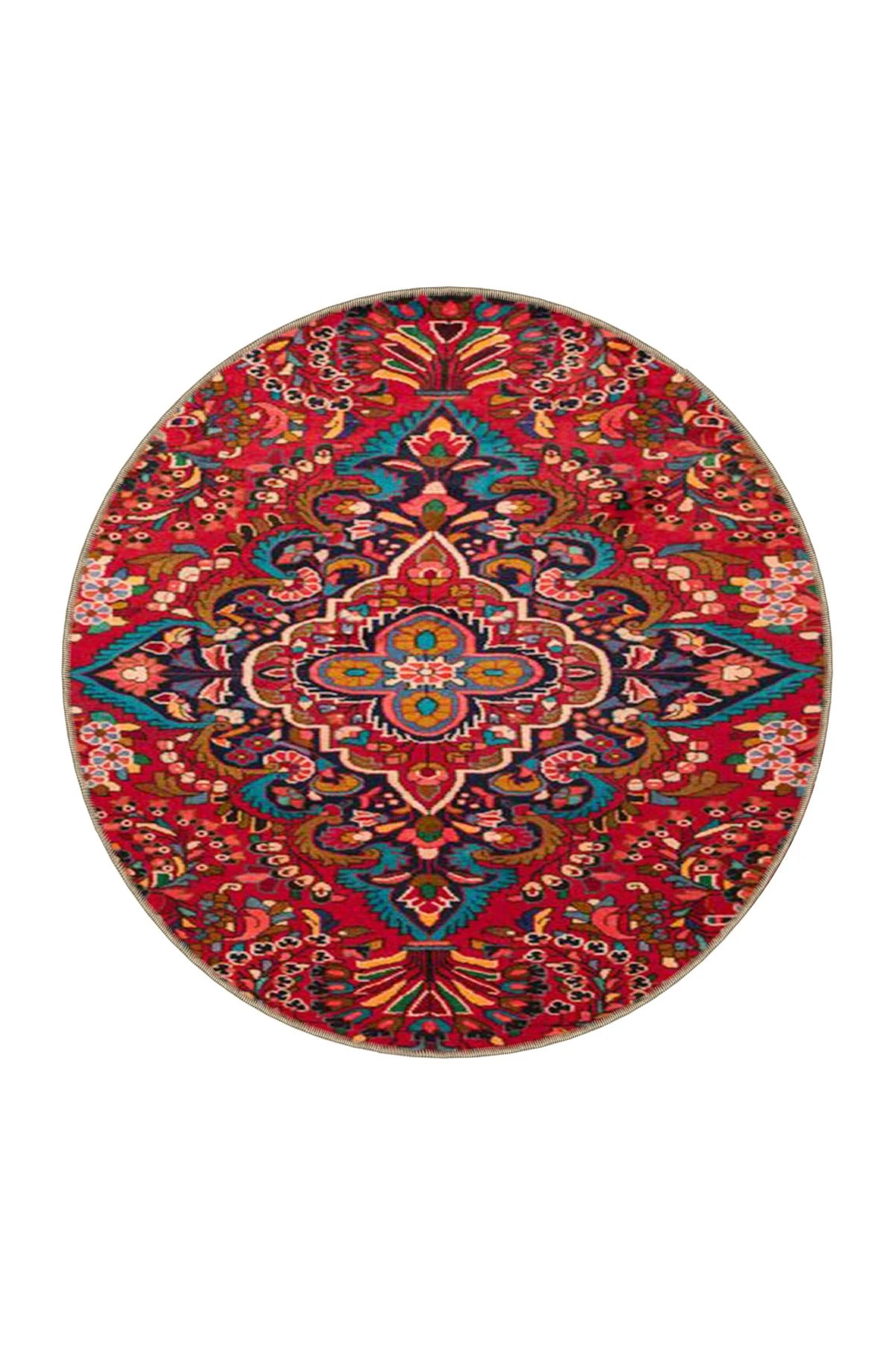 Kırmızı Renkli Geleneksel Modern Dokuma Taban ve Dekoratif Halı miravip104