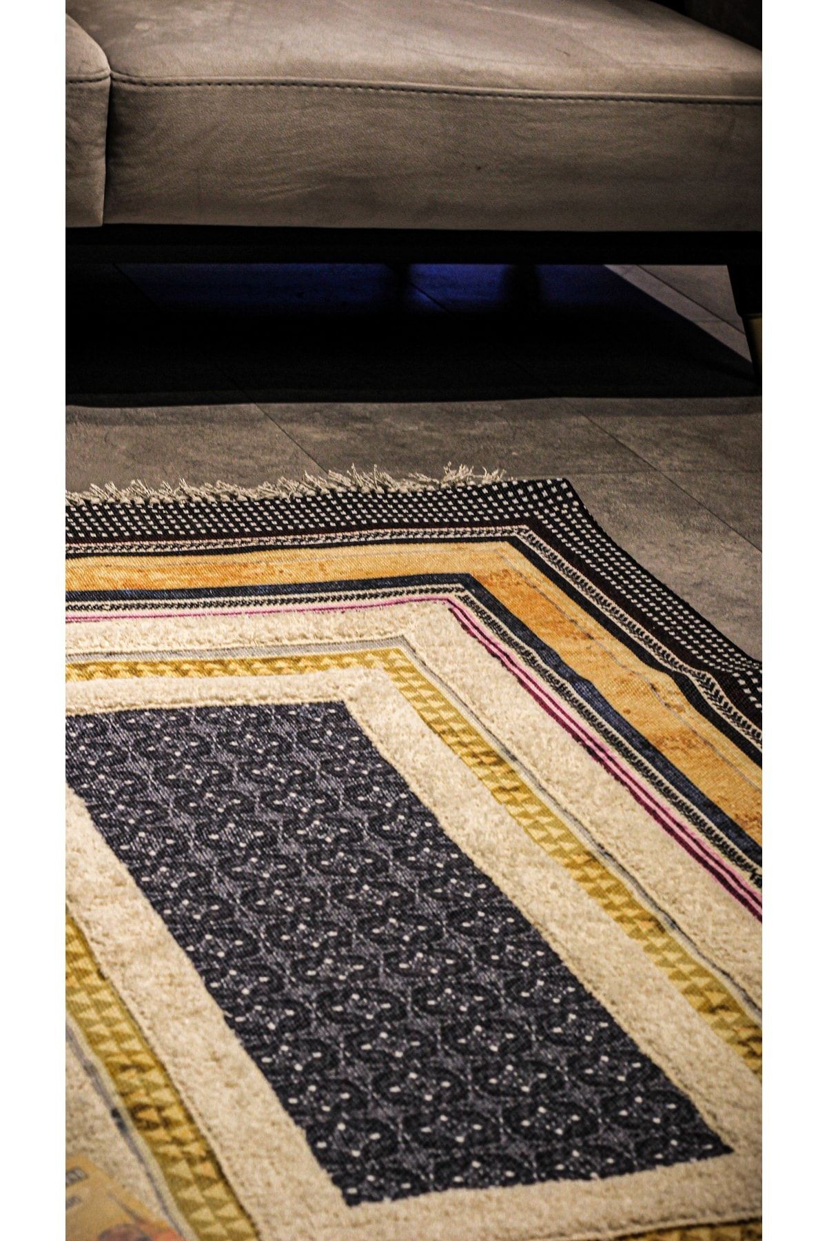 Rustik Kilim - Rustik Navy 4000