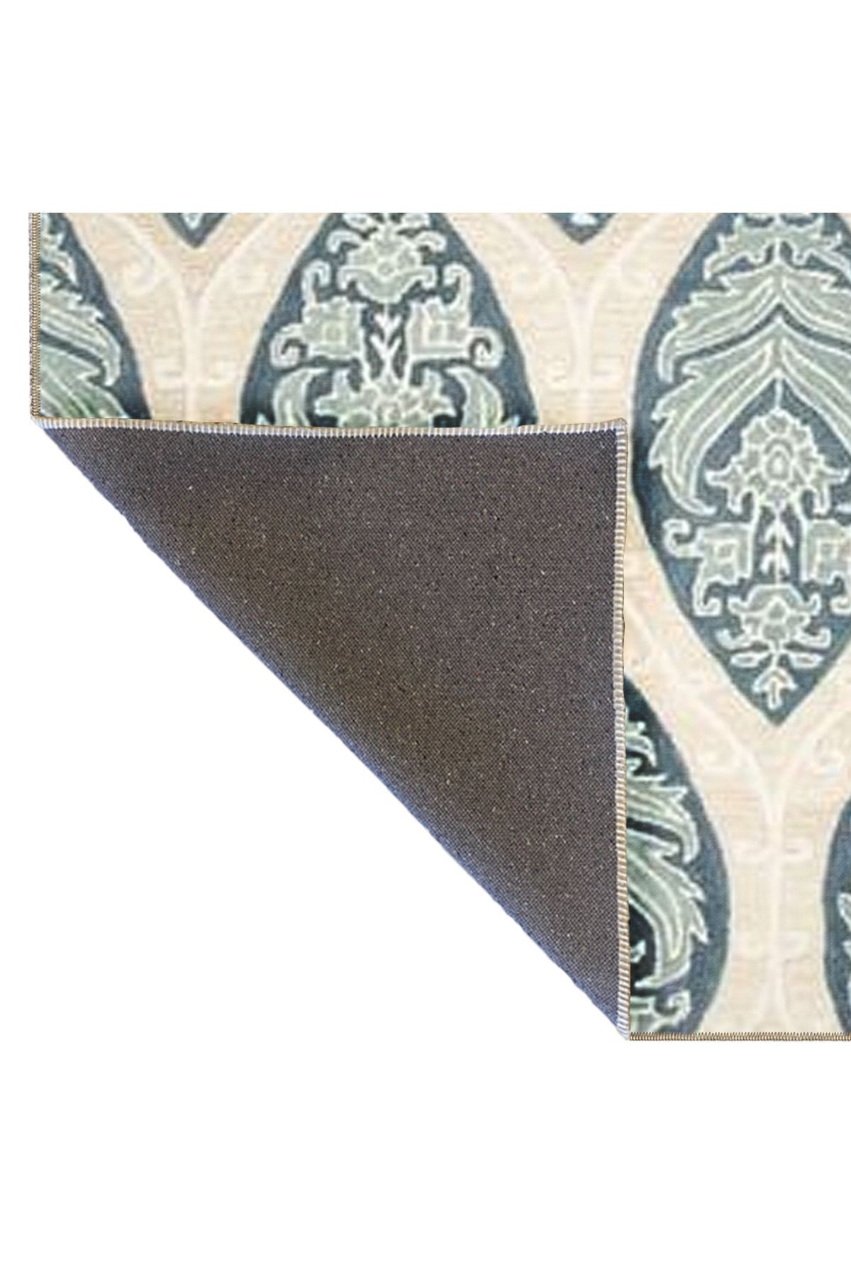 Bej Temalı Motifli Etnik Desenli Vintage Dekoratif Halı 5002