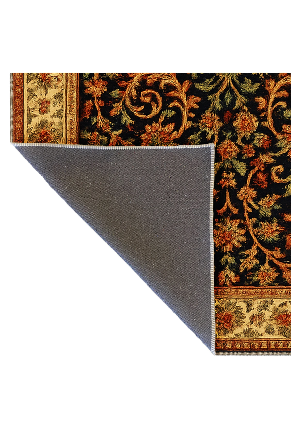 MOSSO Grafiti Motifli Desen Dokuma Taban Vintage Dekoratif Halı mosso907