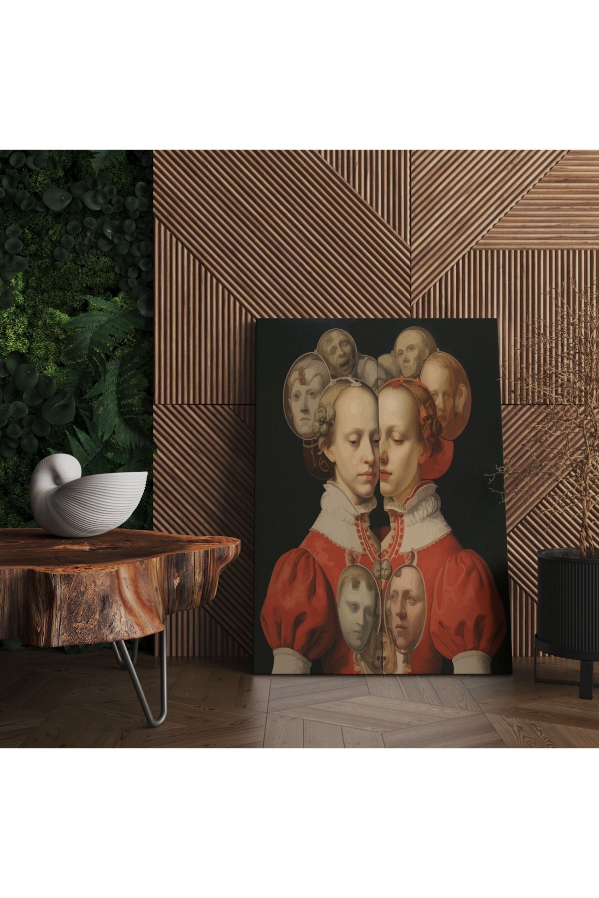 Kanvas Tablo Surreal Kadın Temalı