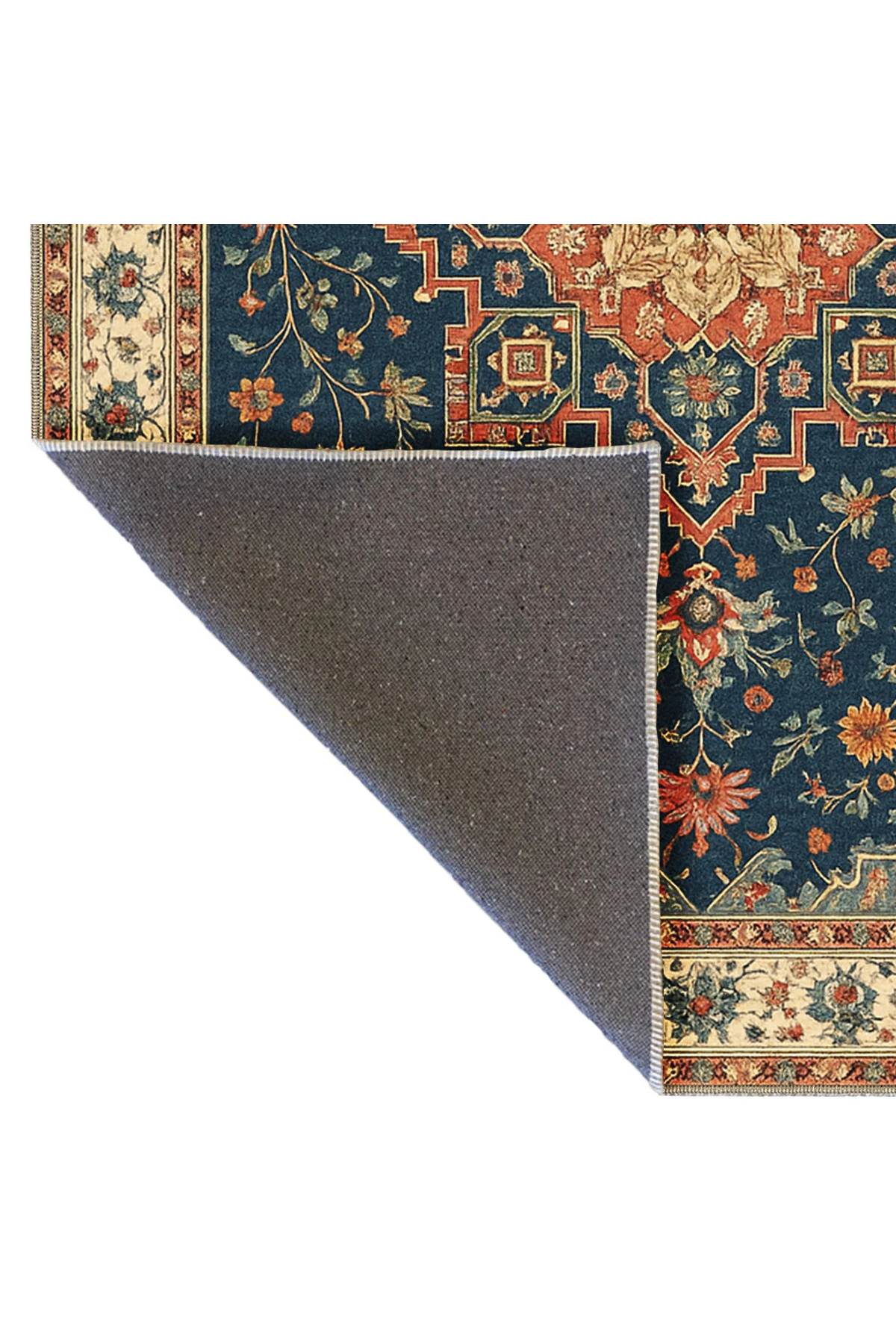 MOSSO Geleneksel Motifli Desen Dokuma Taban Vintage Dekoratif Halı mosso895