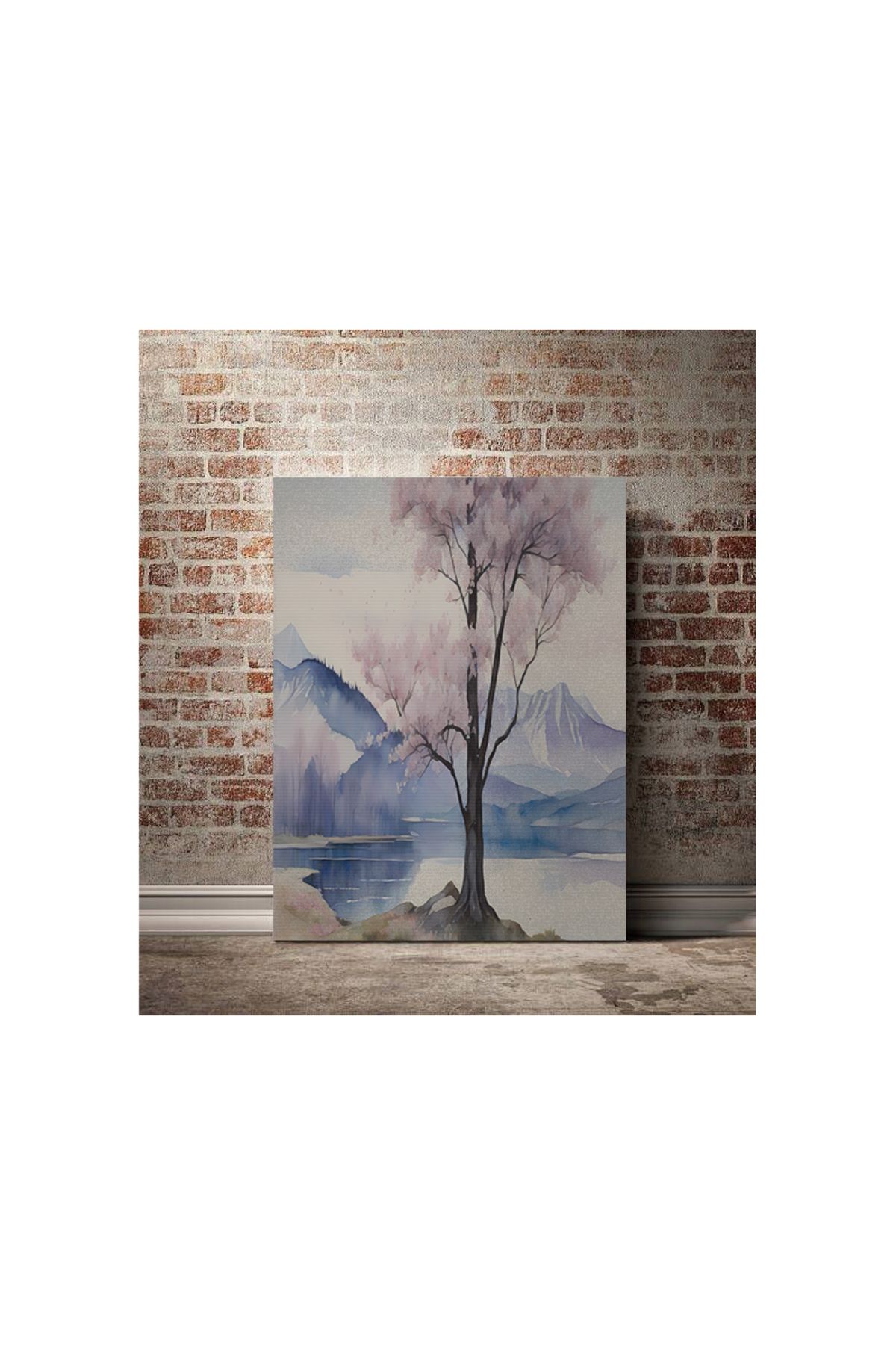 Kanvas Tablo Traditional Dağ Temalı Modern Tablo