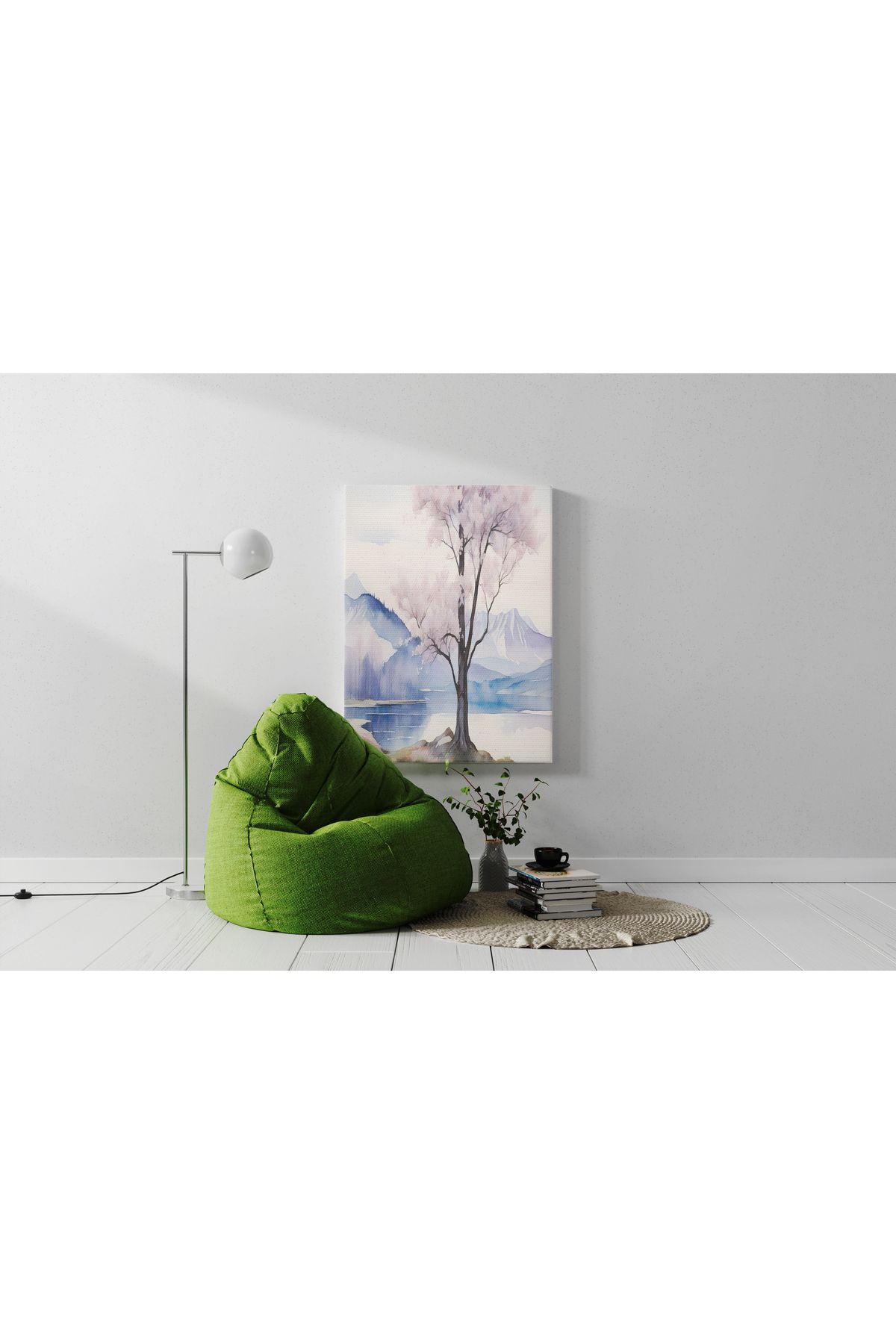 Kanvas Tablo Traditional Dağ Temalı Modern Tablo