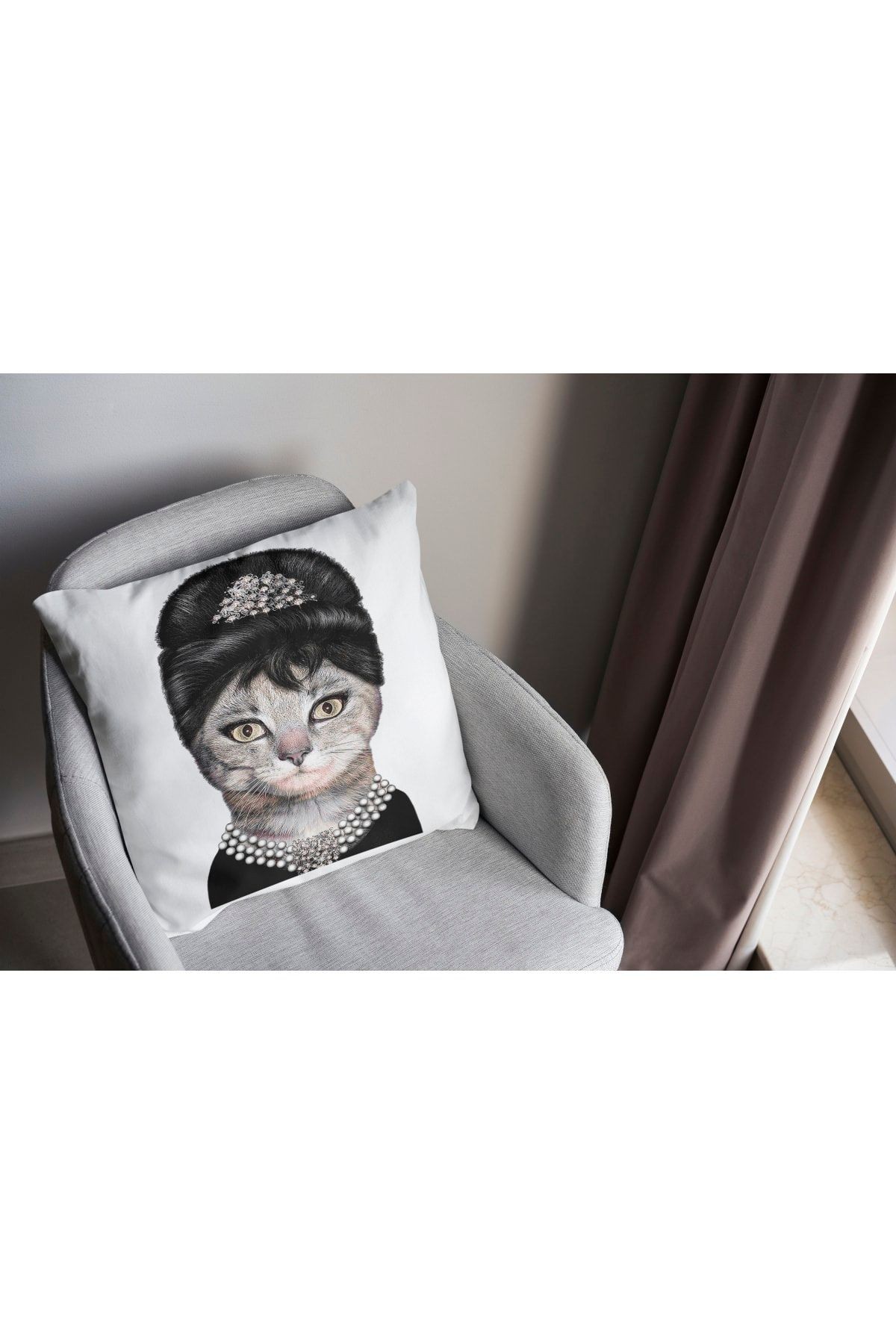 Kırlent 858 Kedi Figürlü Kırlent Kılıfı Pillow14