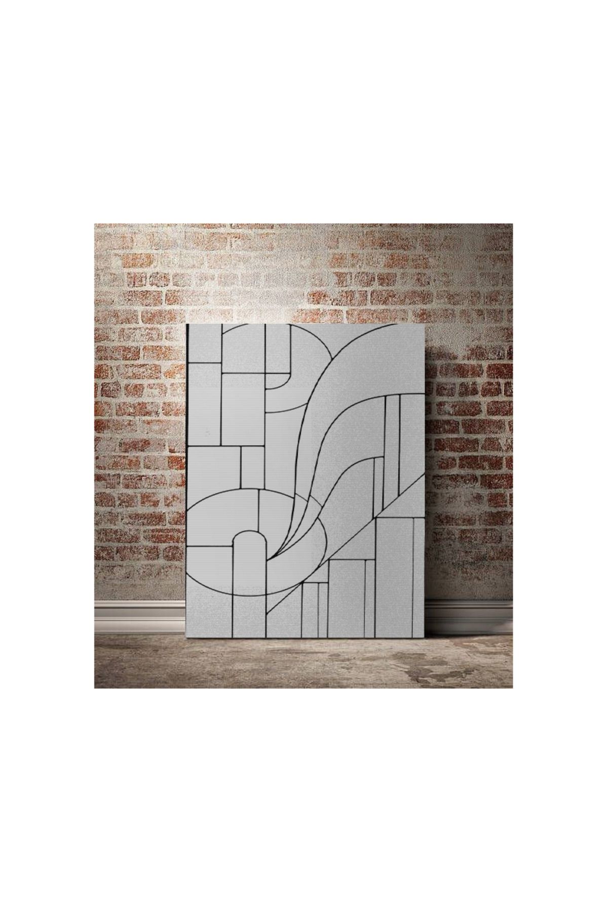 Kanvas Tablo Soyut Çizgili Temalı Desenli Temalı Tablo