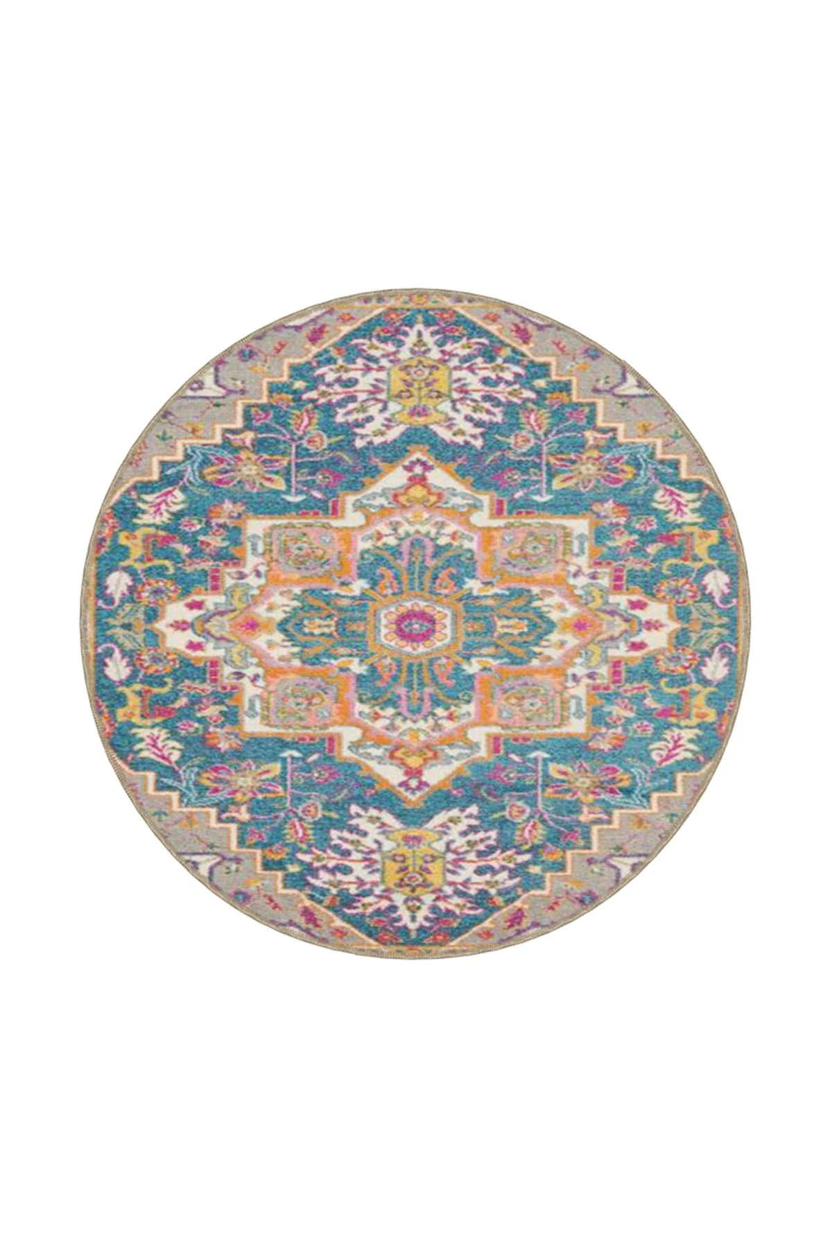 Gelenksel Açık Kırmızı Renkli Desenli Dokuma Taban ve Dekoratif Halı miravip626