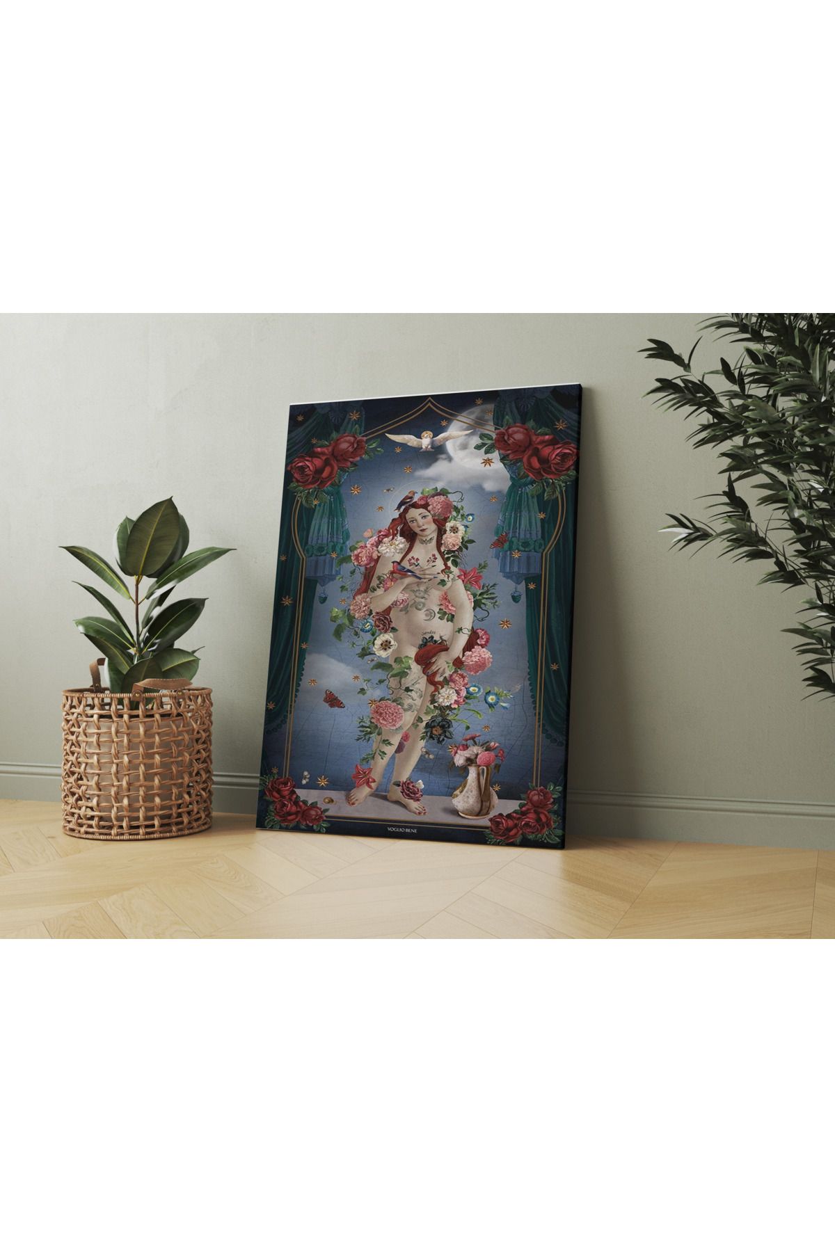 Kanvas Tablo Voglio Bene Nü Sanatı