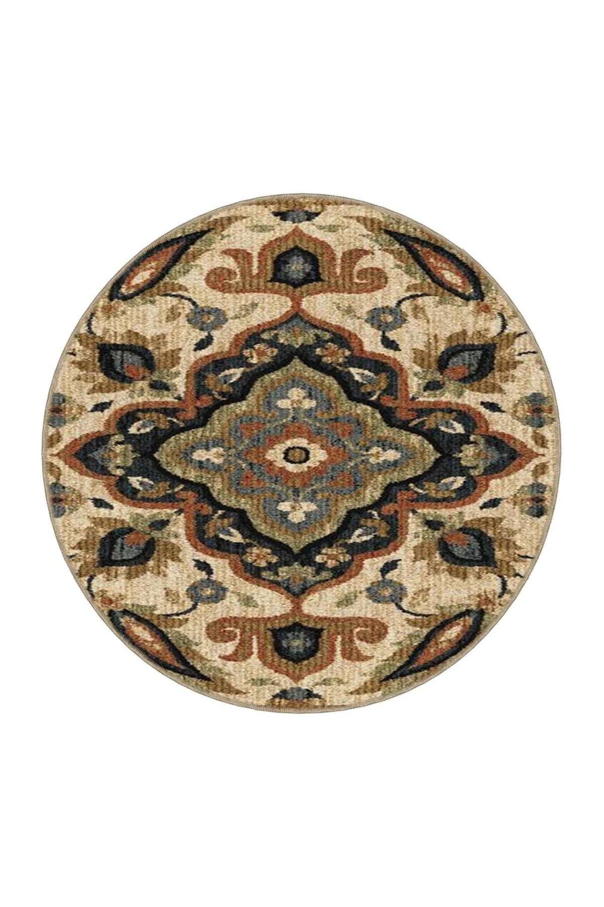 Kahverengi Tonlarında Geleneksel Dokuma Taban Halı 3779