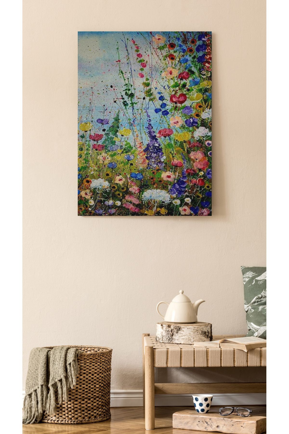 Kanvas Tablo Gök Alında Bahçe Temalı Modern Tablo