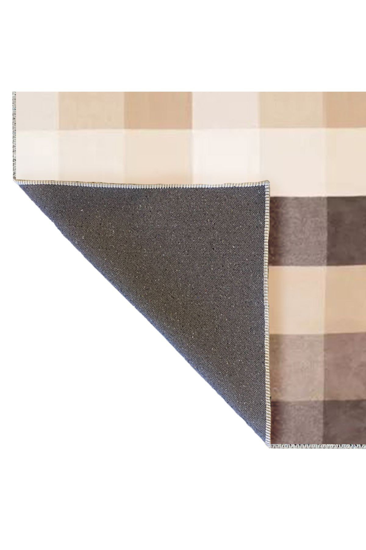 Ametist Serisi Bej Tonlu Piksel Patchwork Desenli Dokuma Taban Modern Dekoratif Halı ametist33