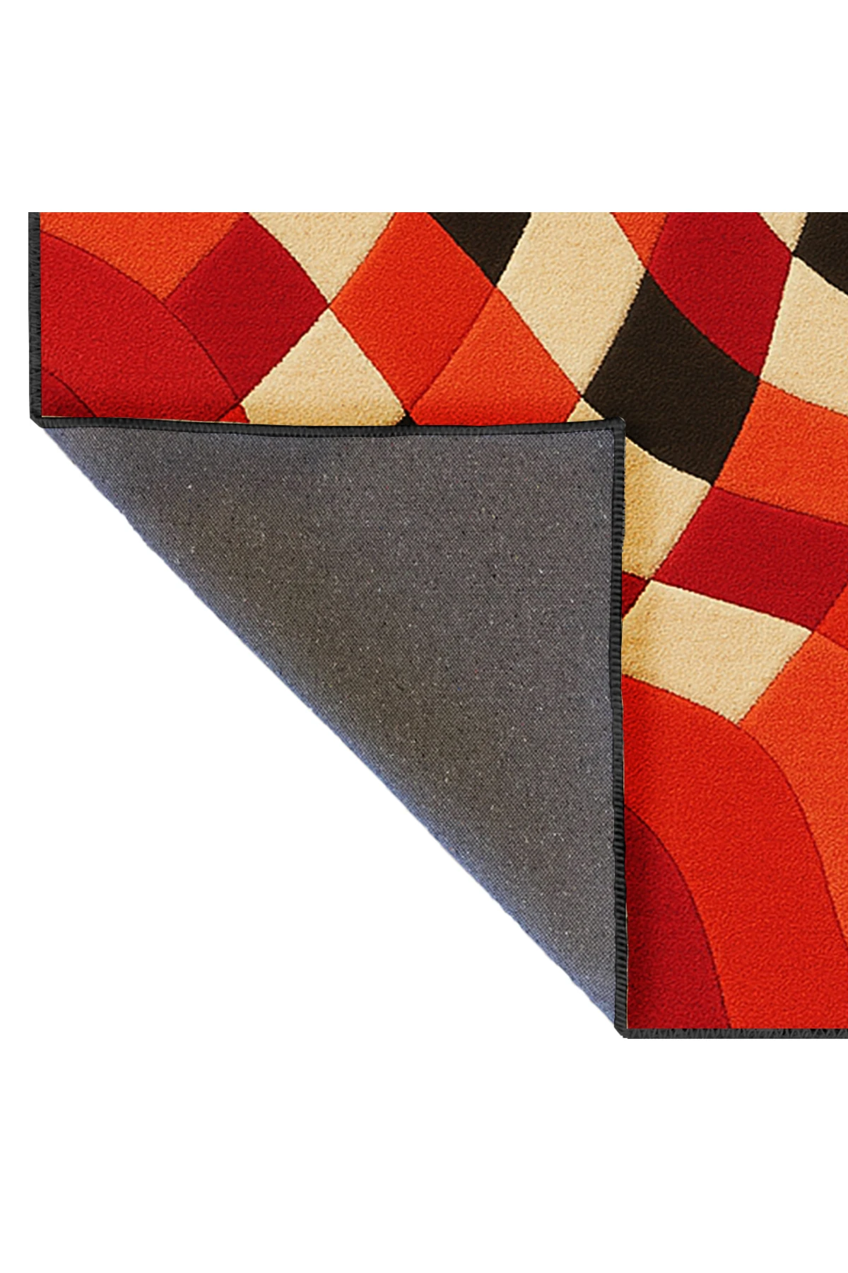 MOSSO Çiçek Motifli Desen Dokuma Taban Vintage Dekoratif Halımosso917