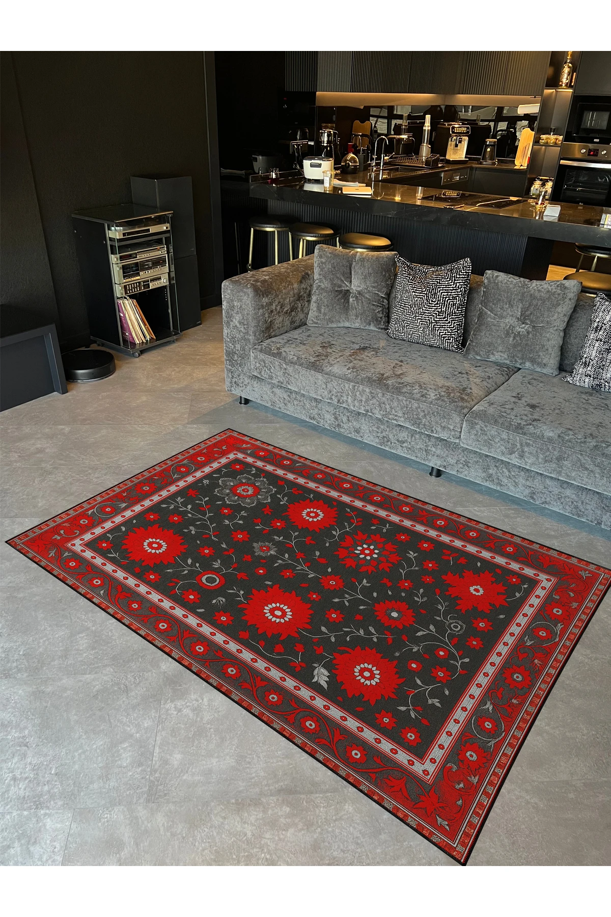 MOSSO Morden Temalı Desenli Modern Dekoratif Halı mosso453