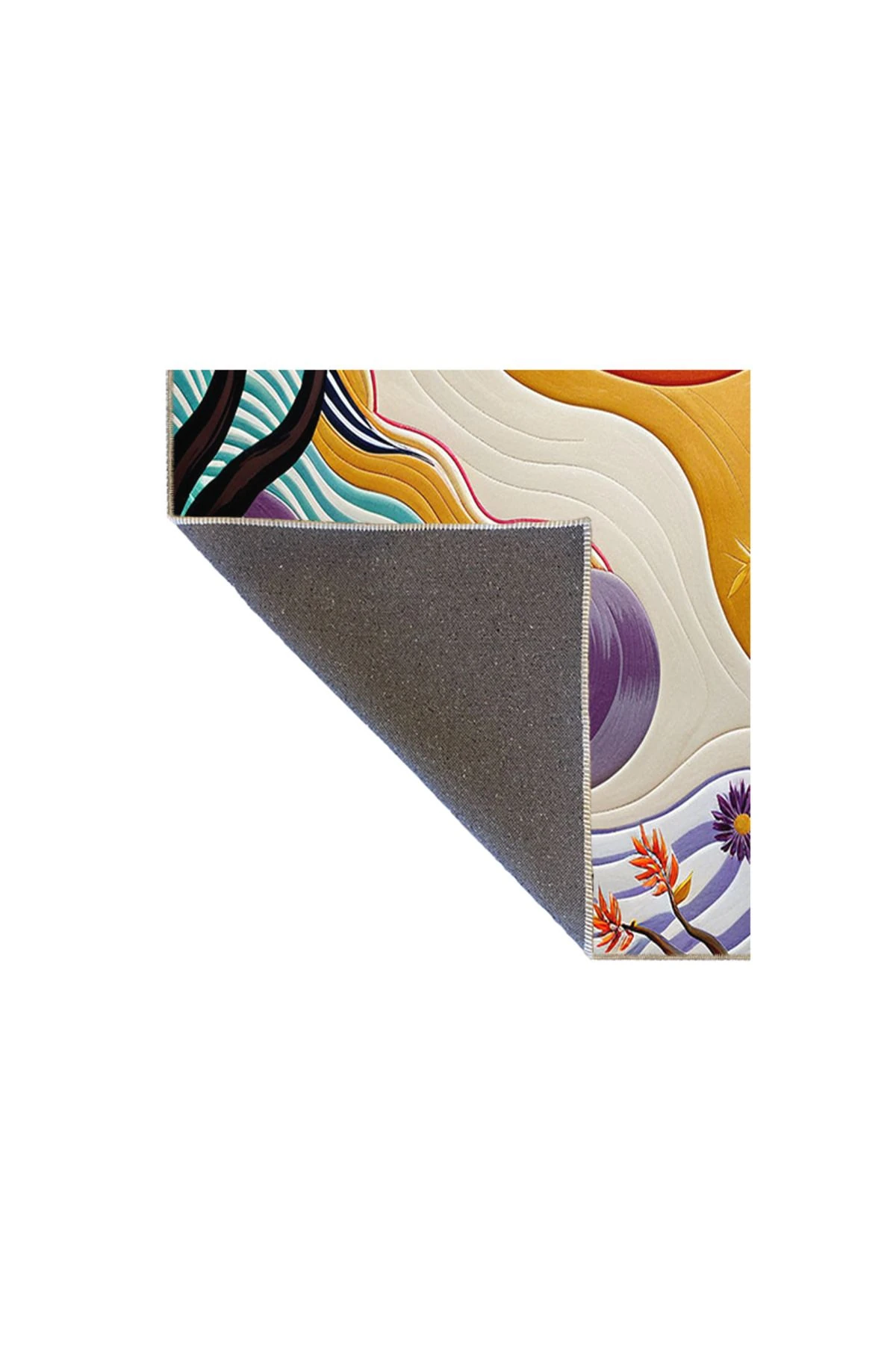 Paris Koleksiyonu Soyut Temalı Ağaç ve Dalgalı Desenli Modern Dekoratif Halı 70