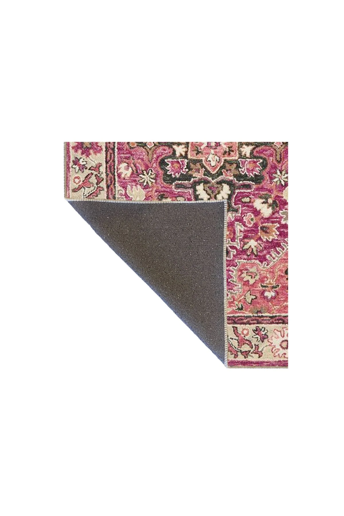 Geleneksel Kırmızı Geometrik Desenli Dokuma Taban Halı miravip337