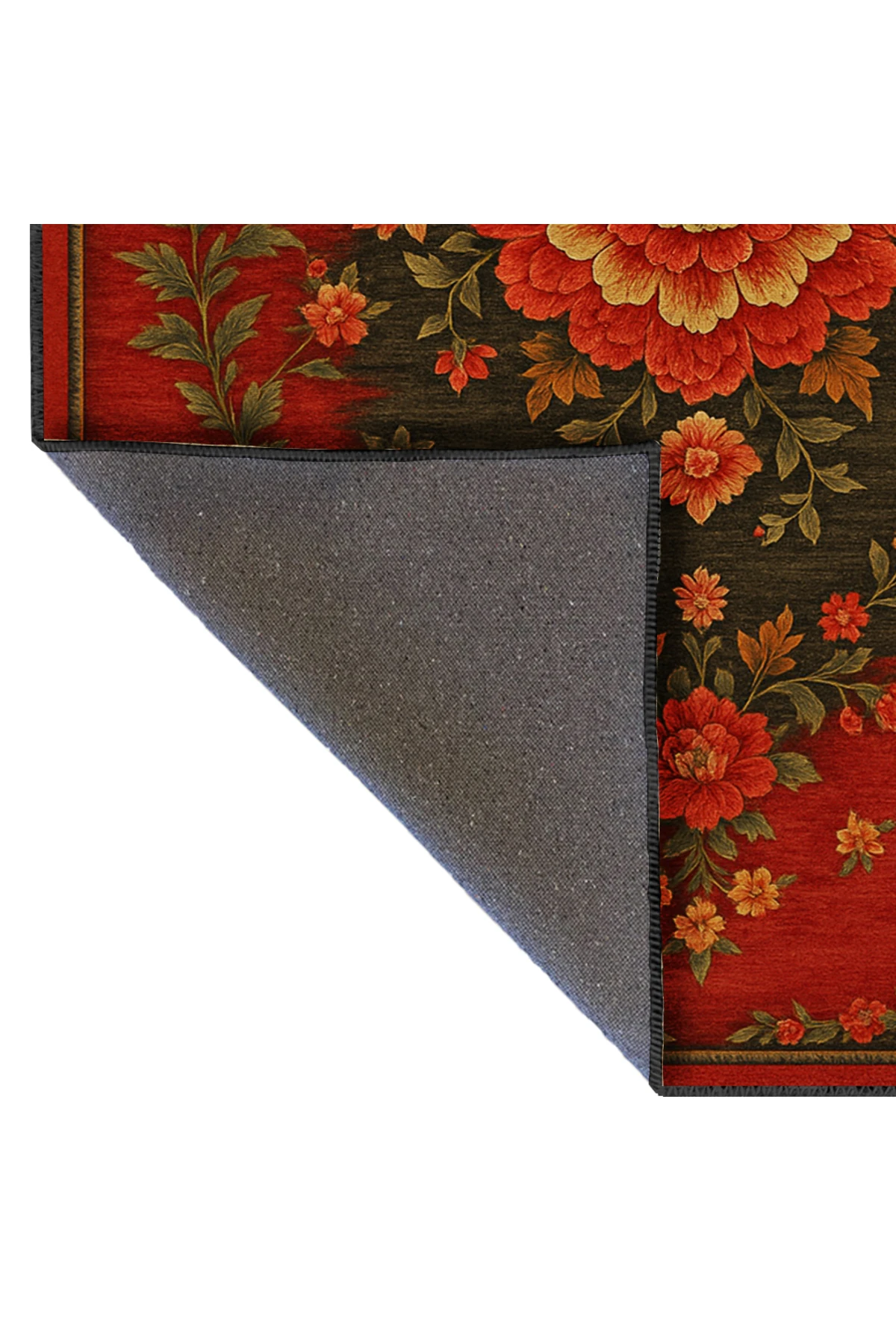 MOSSO Klasik Anadolu Geleneksel Desenli Dokuma Taban Vintage Dekoratif Halı mosso855