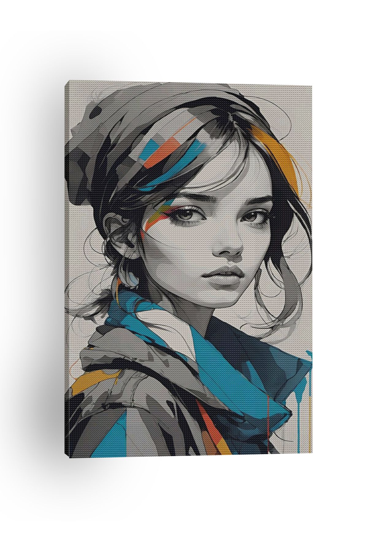 Kanvas Tablo Tatlı Genç Kız Temalı Tablo