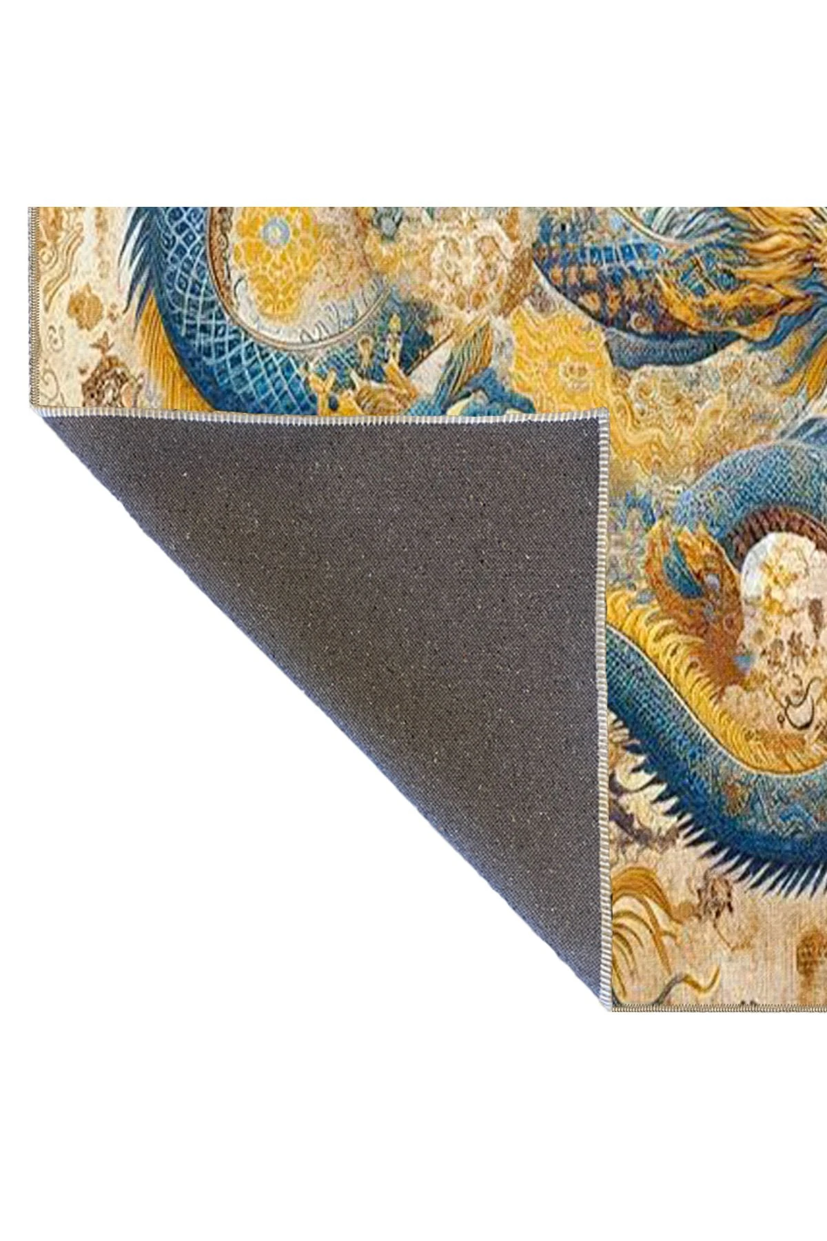 Sarı Tonlarda Renkli Dokuma Taban miravip660