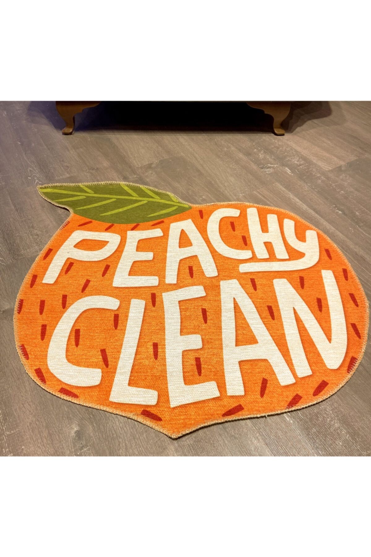 Mira 828 Meyve Desenli Peachy Clean Yazılı Dekoratif Yıkanabilir Halı