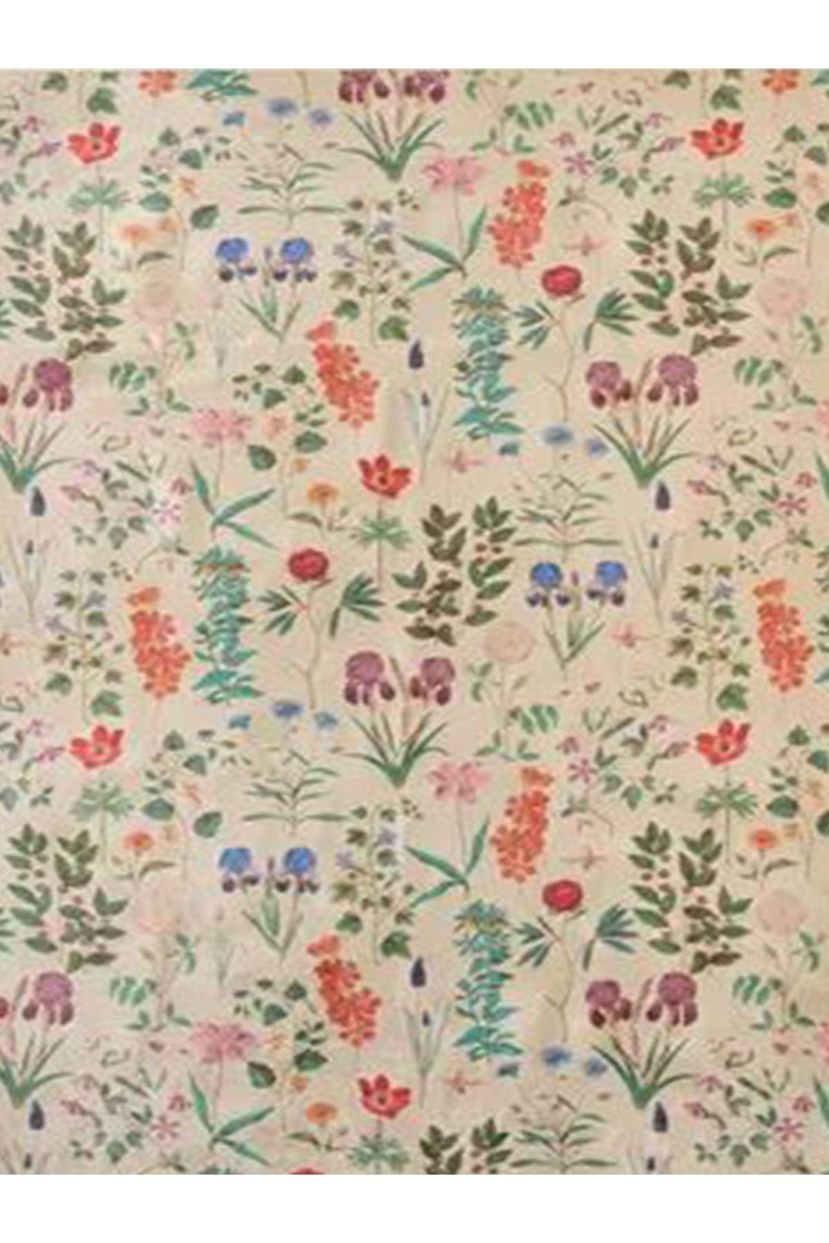 Kemal Koleksiyonu Çok Renkli Floral Çiçek Motifleri Desenli Dokuma Taban Modern Dekoratif Halı 01