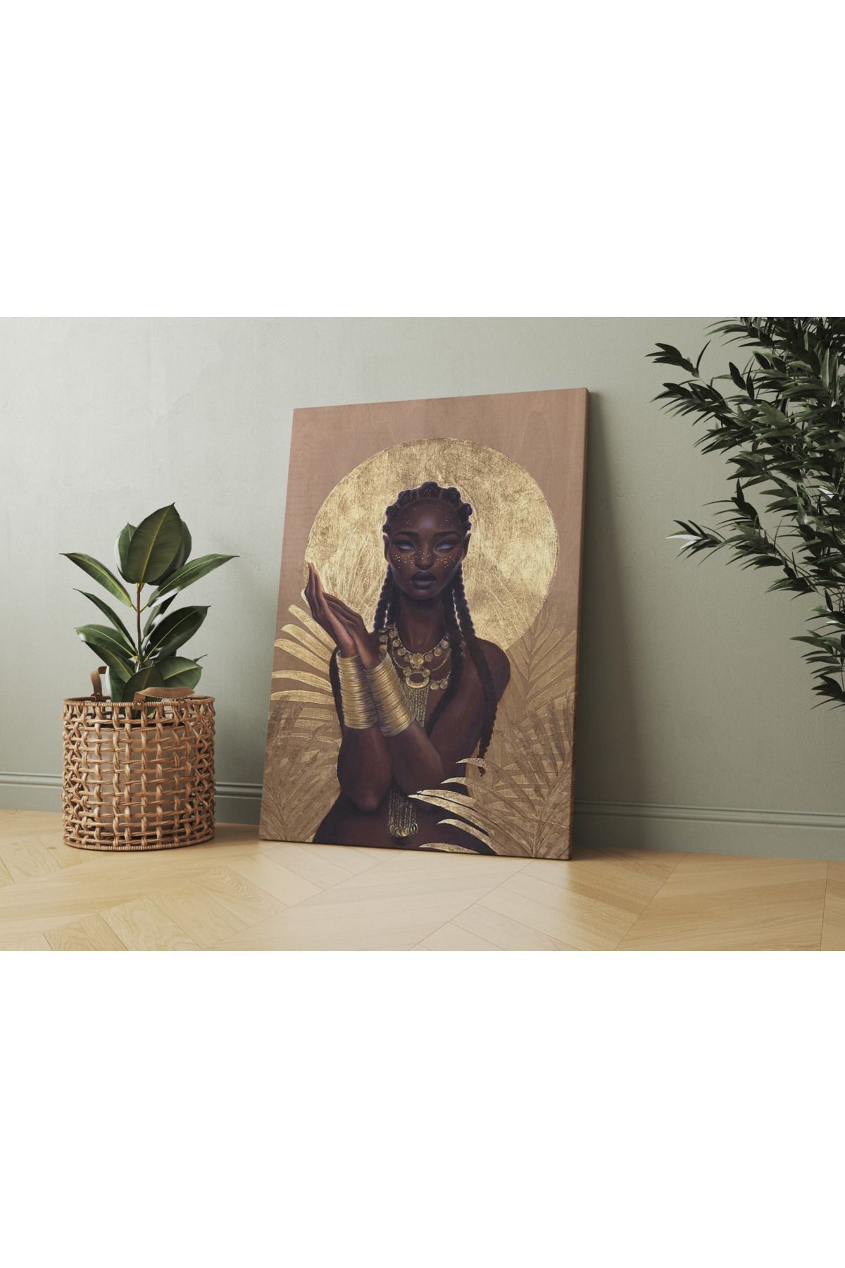 Kanvas Tablo Vintage Yerli Kadın