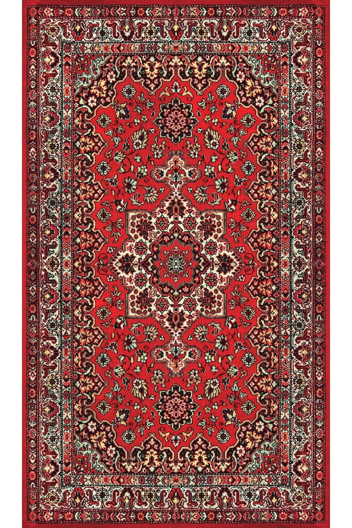 Çiçekli Geometrik Desenli Seccade 70x120