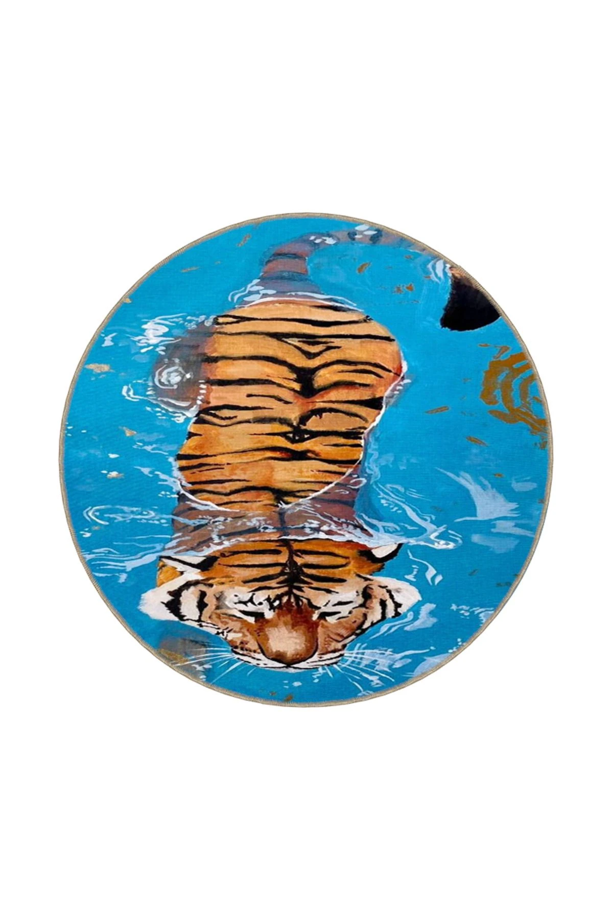 Kaplan Gölet Desenli Dokuma Taban miravip703