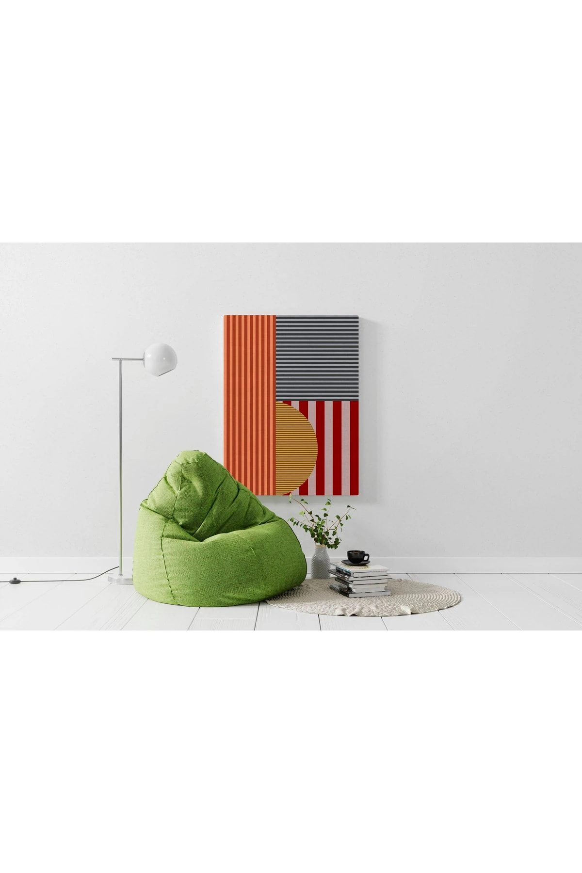 Kanvas Tablo 1107 Geometrik Avrupa Stili Çok Renkli 119