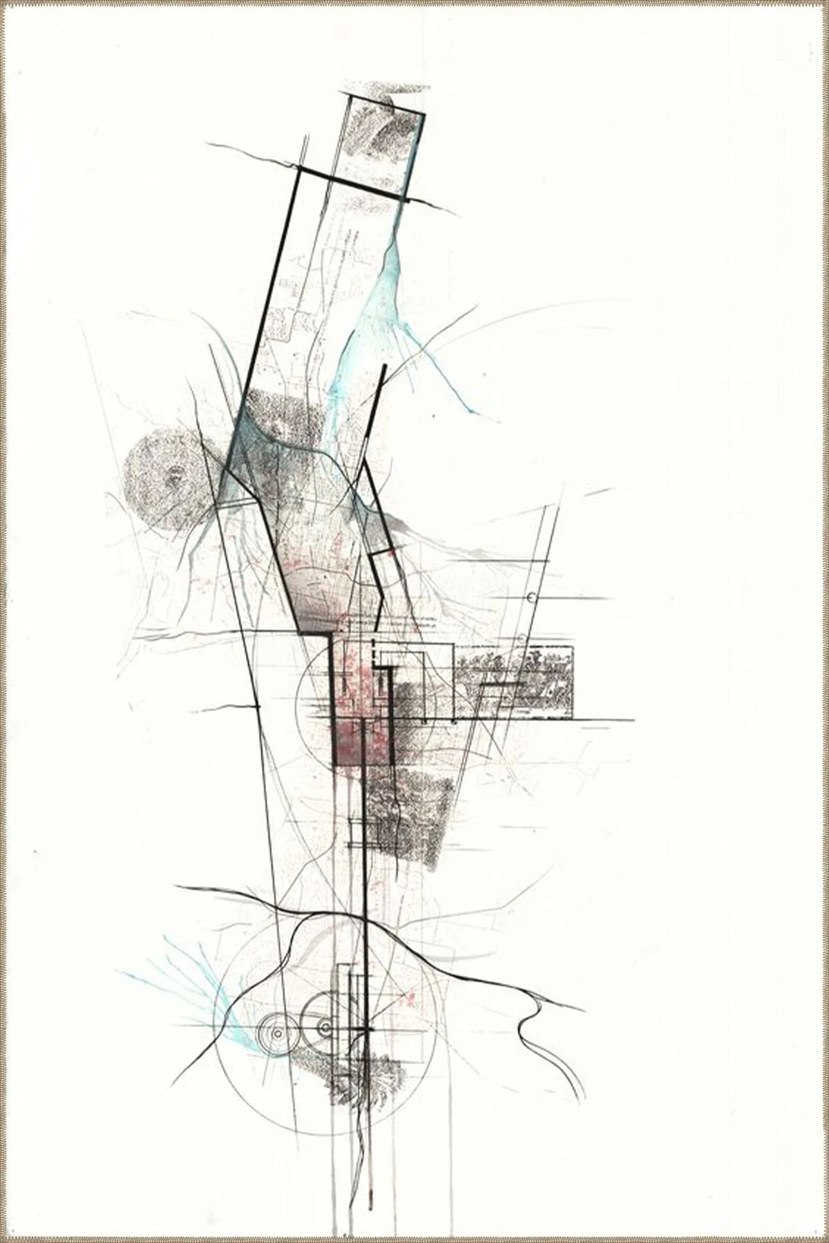 Krem Müzikal Temalı Boyalı Desenli Dekoratif ve Yıkanabilir Halı miravip9333