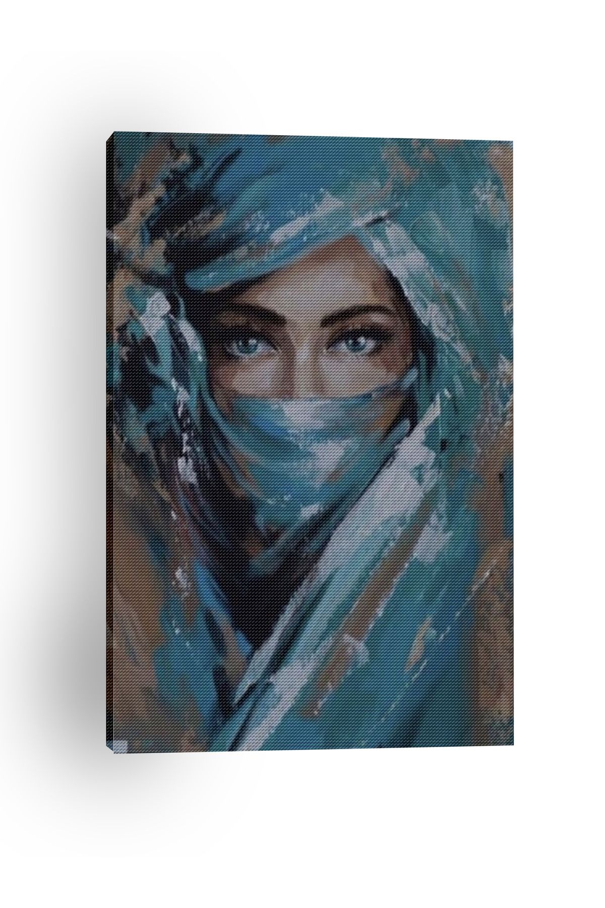 Kanvas Tablo Tesettürlü Genç Kız Temalı Tablo