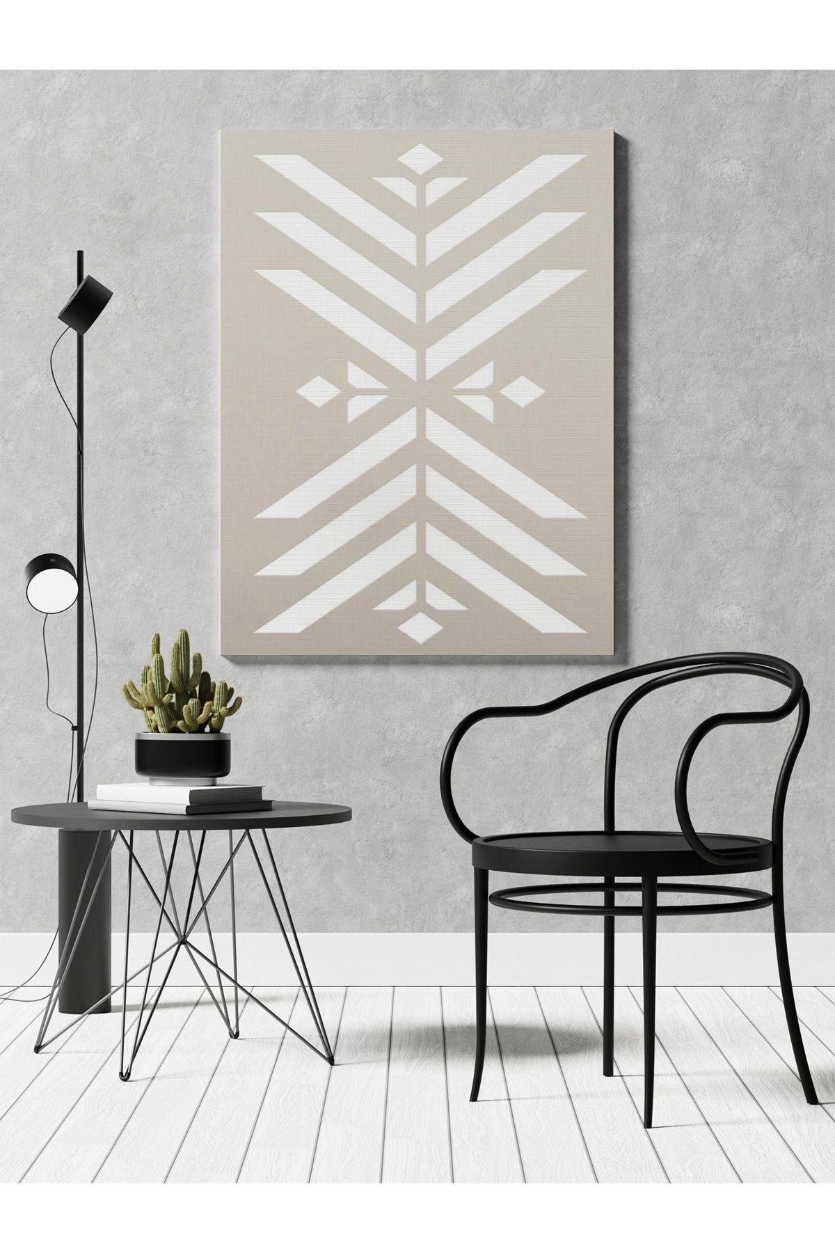 Kanvas Tablo Soyut Geometrik Temalı Desenli Temalı Tablo