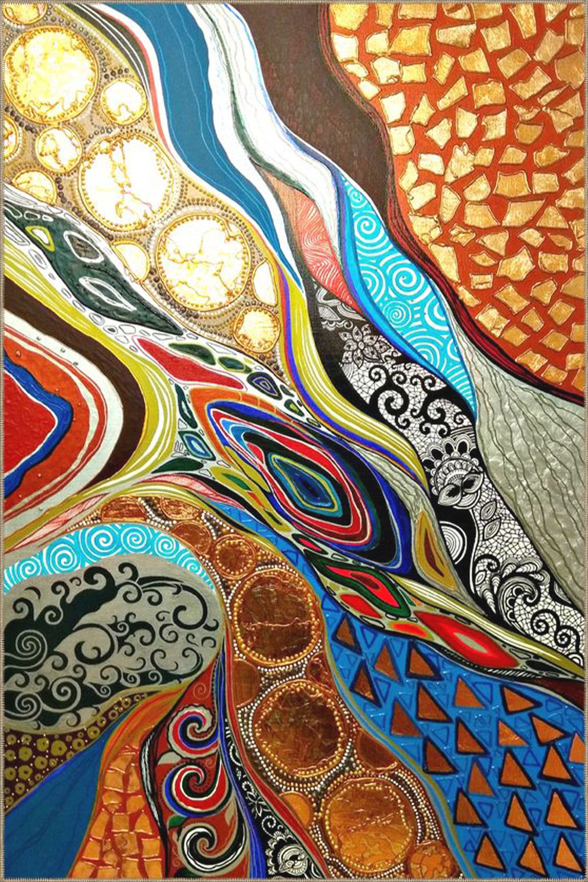 Mixed Color Modern Çok Renkli Etnik Desenli Dekoratif Yıkanabilir Halı miravip8490