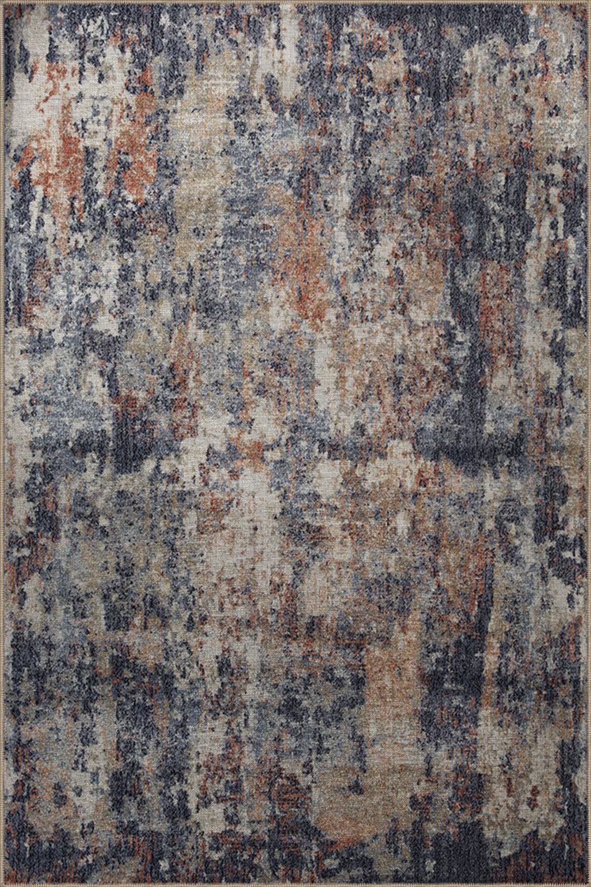 Çok Renkli Abstract Soyut Desenli Kreatif Modern Dekoratif Halı 3079