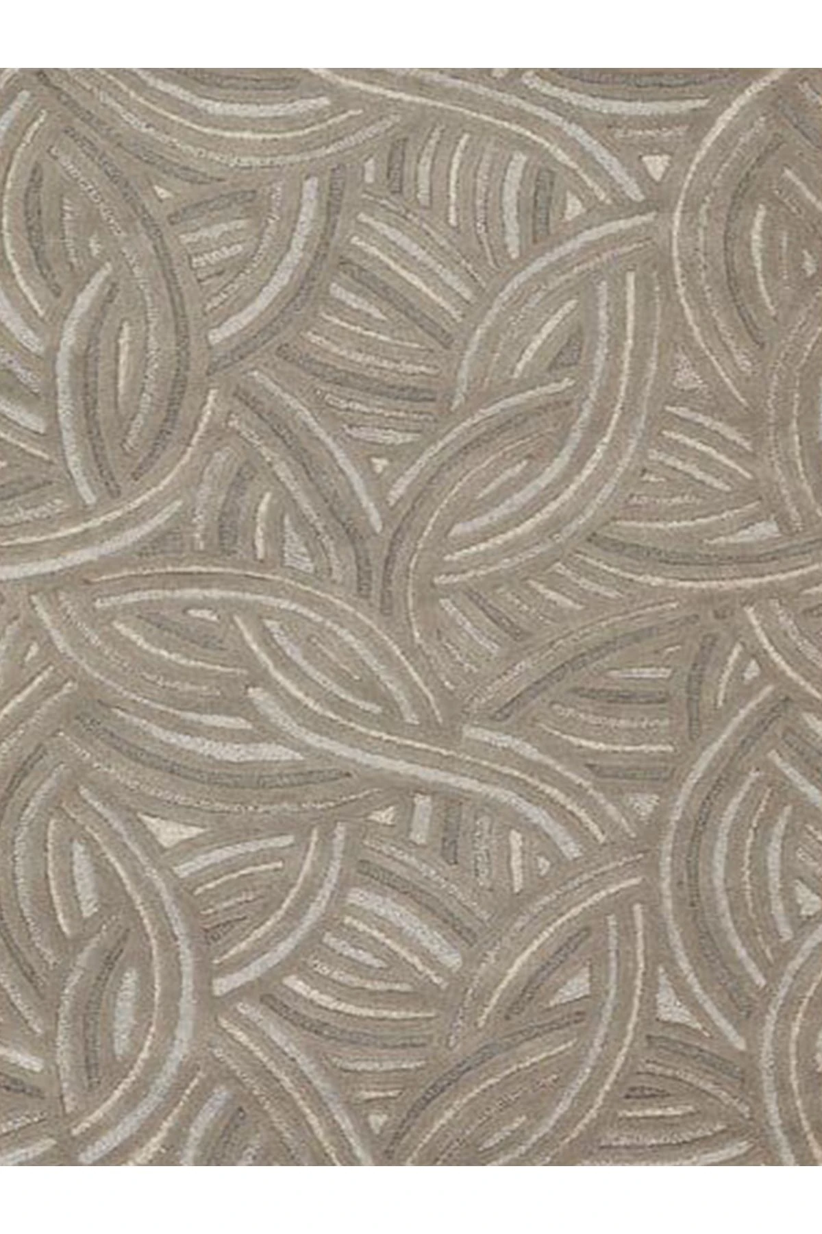 Lina Koleksiyonu Koyu Bej Şekiller Soyut Desenli Dokuma Taban Dekoratif Halı lina39